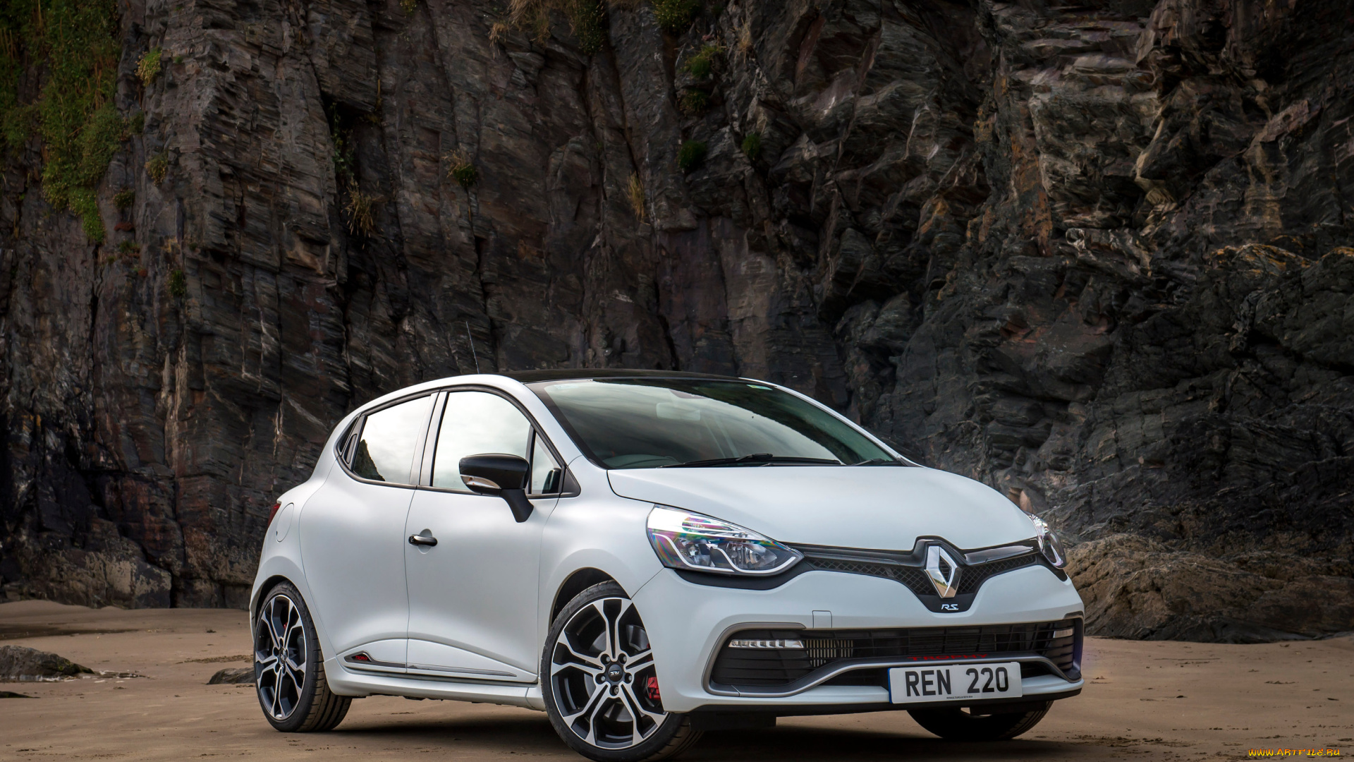 автомобили, renault, 2015г, renaultsport, 220, clio, светлый, trophy