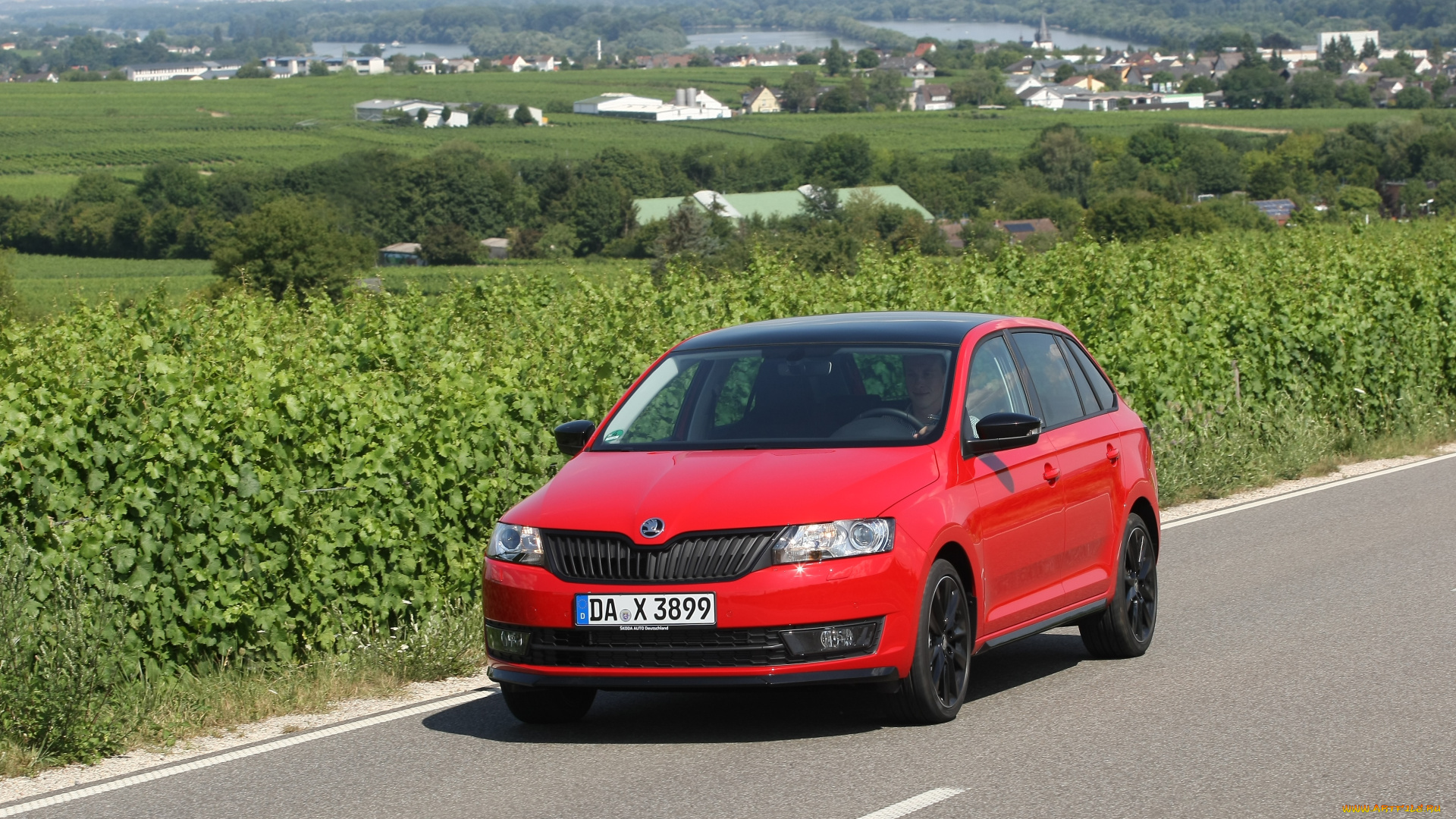 автомобили, skoda, monte, carlo, spaceback, rapid, красный, 2014г