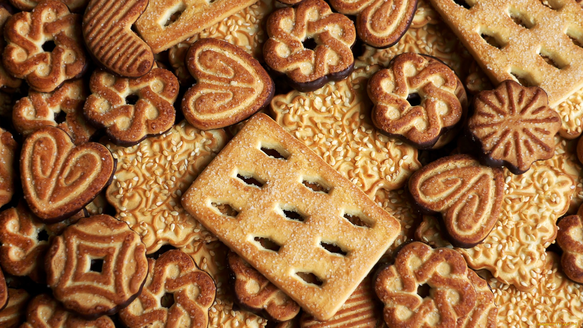 еда, пирожные, , кексы, , печенье, фигурное, кунжут, сахар, печенье