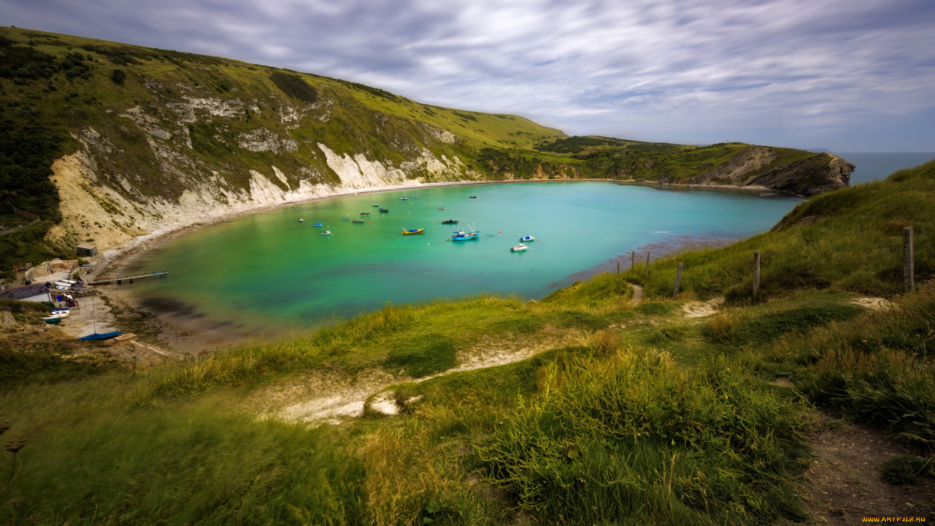 природа, побережье, океан, бухта