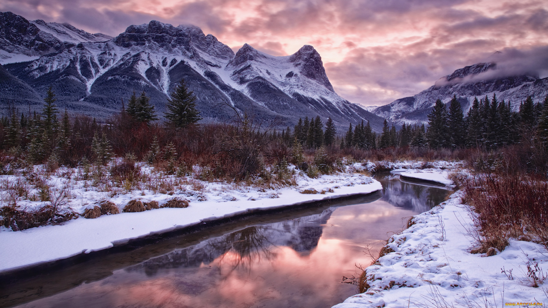 природа, реки, озера, лес, горы, река