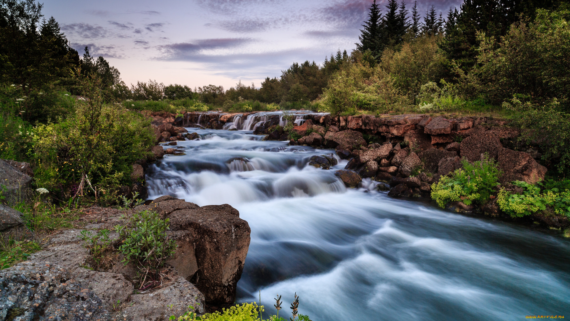 природа, реки, озера, река, лес, горы