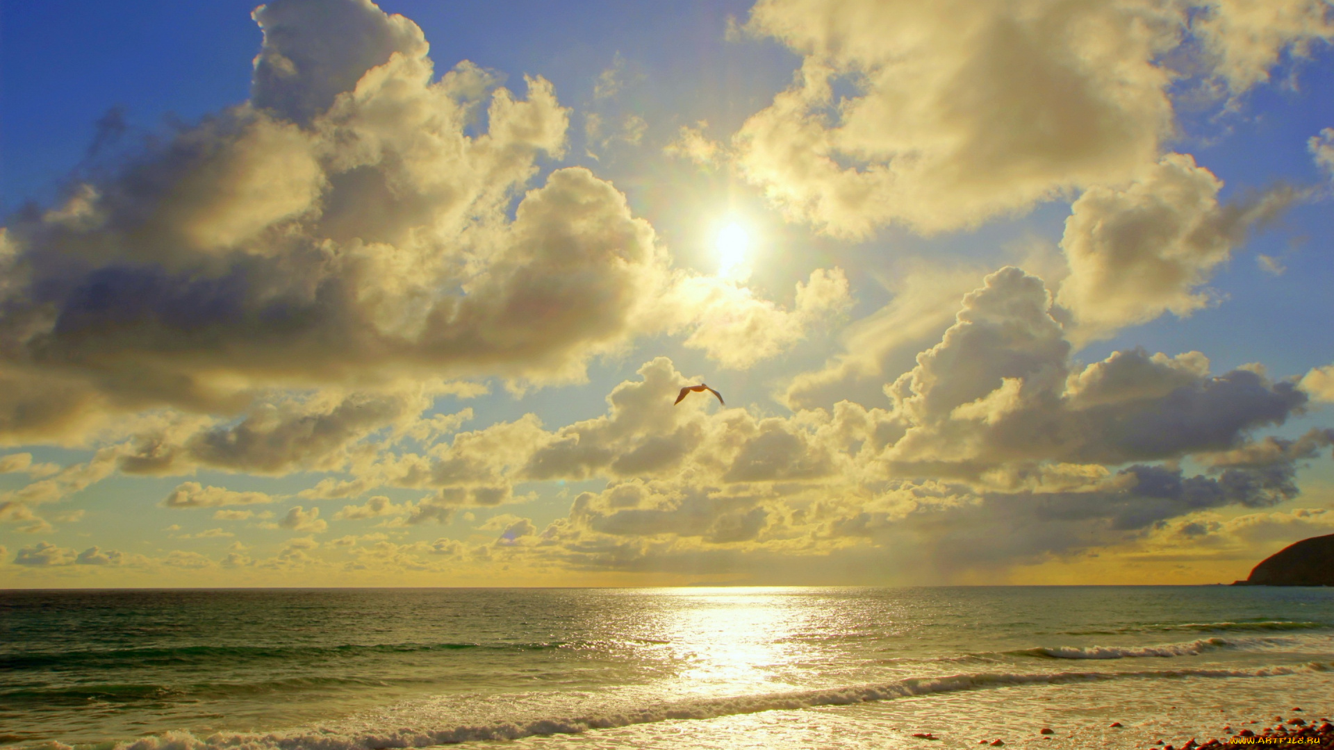 природа, восходы, закаты, побережье, море, malibu, калифорния, облака, солнце, фото