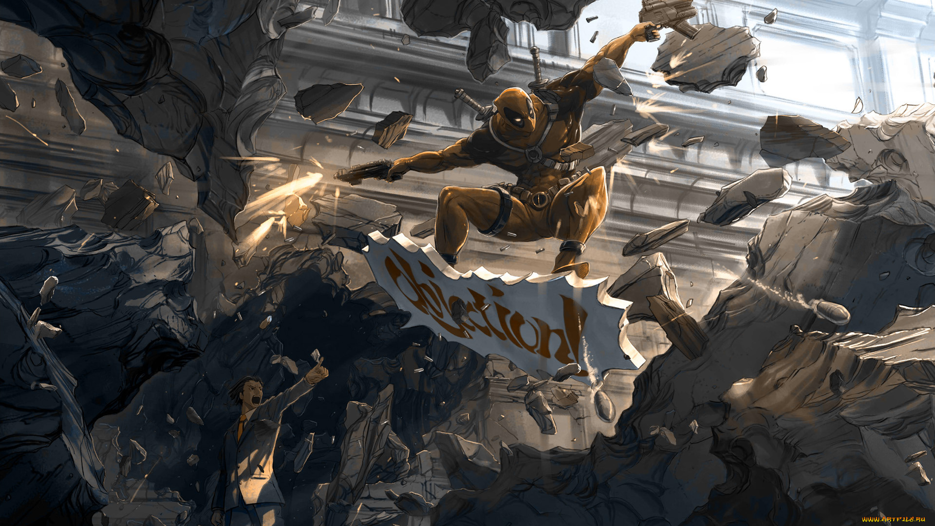 рисованное, комиксы, deadpool