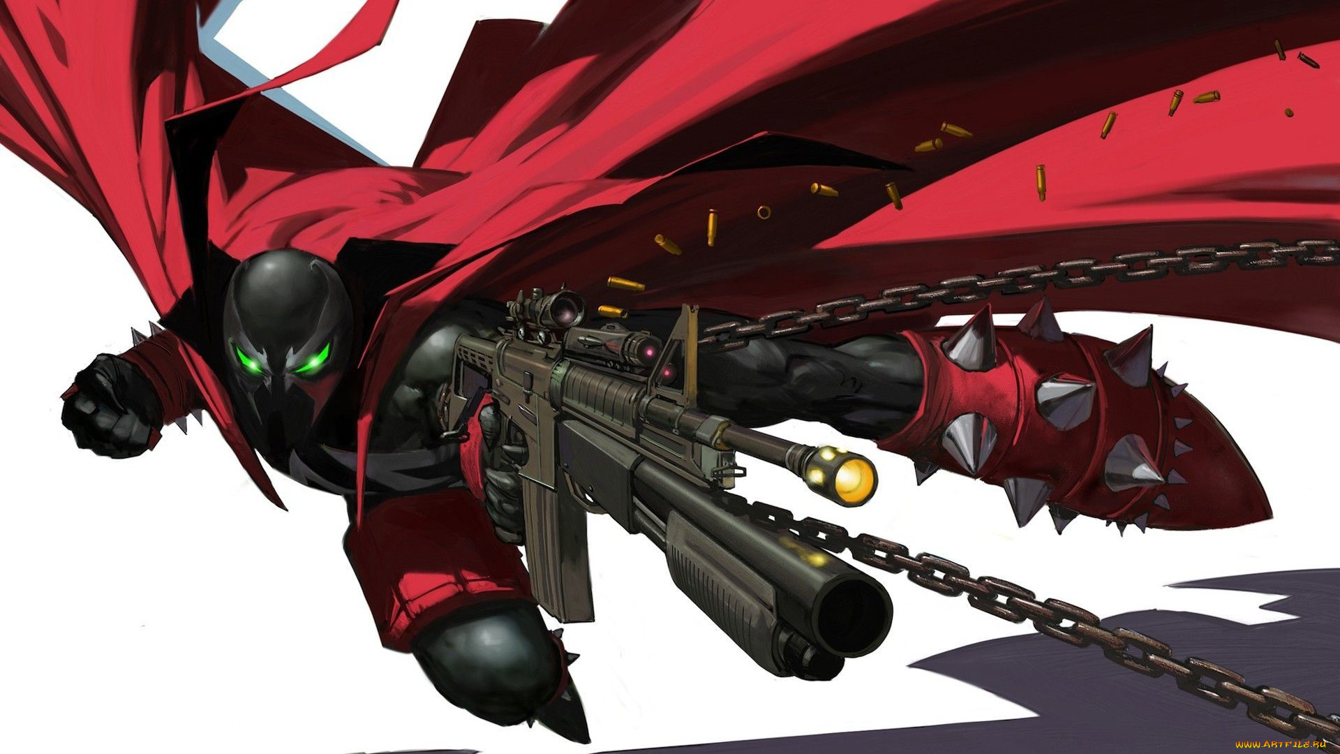 рисованное, комиксы, оружие, spawn