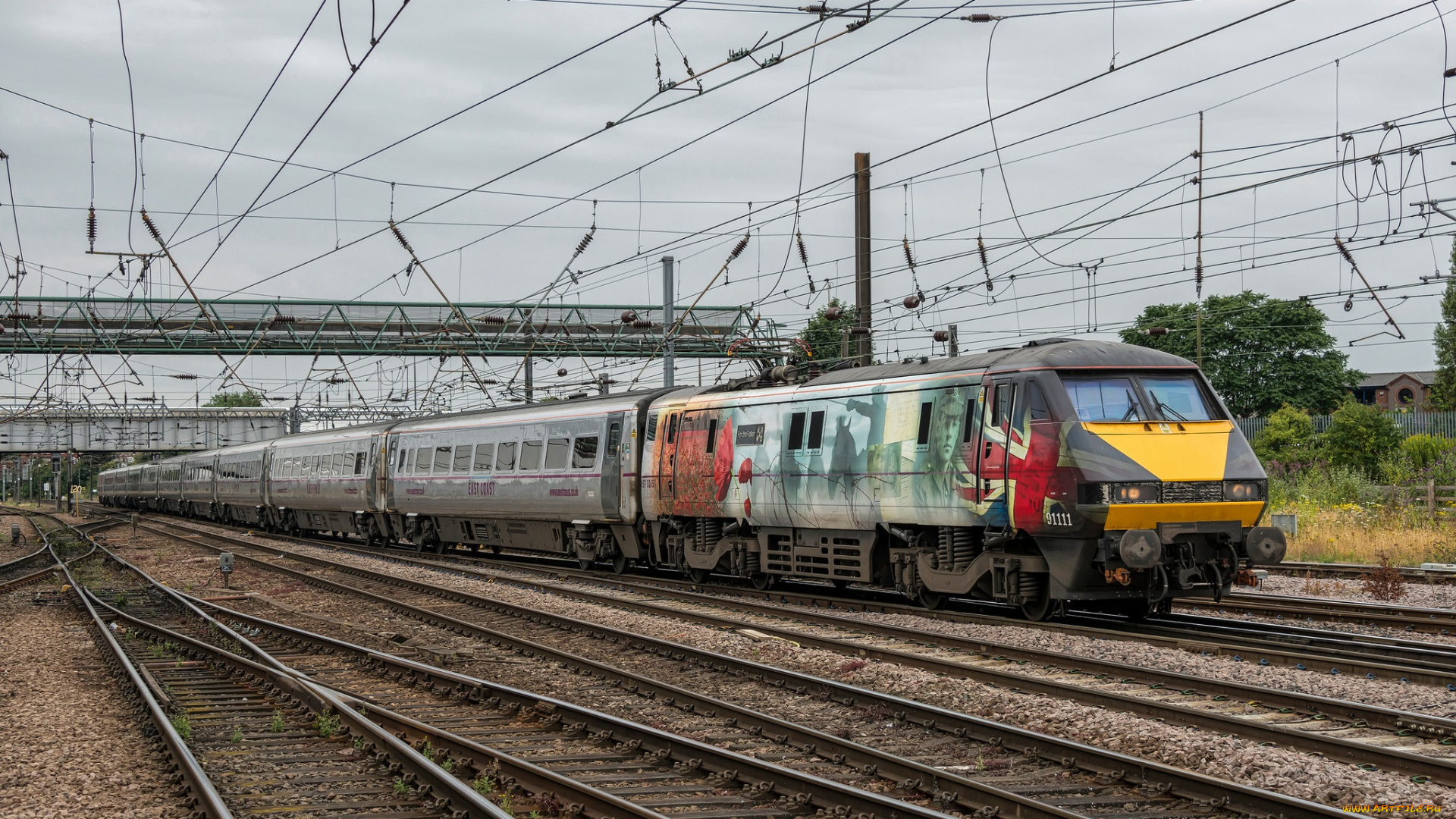 техника, электровозы, дорога, железная, локомотив, состав, рельсы