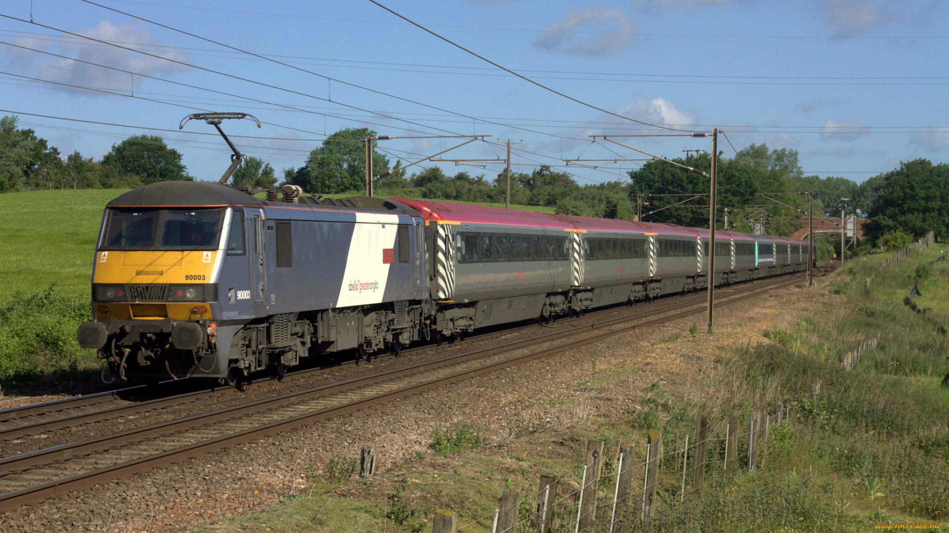 техника, электровозы, состав, локомотив, рельсы, дорога, железная