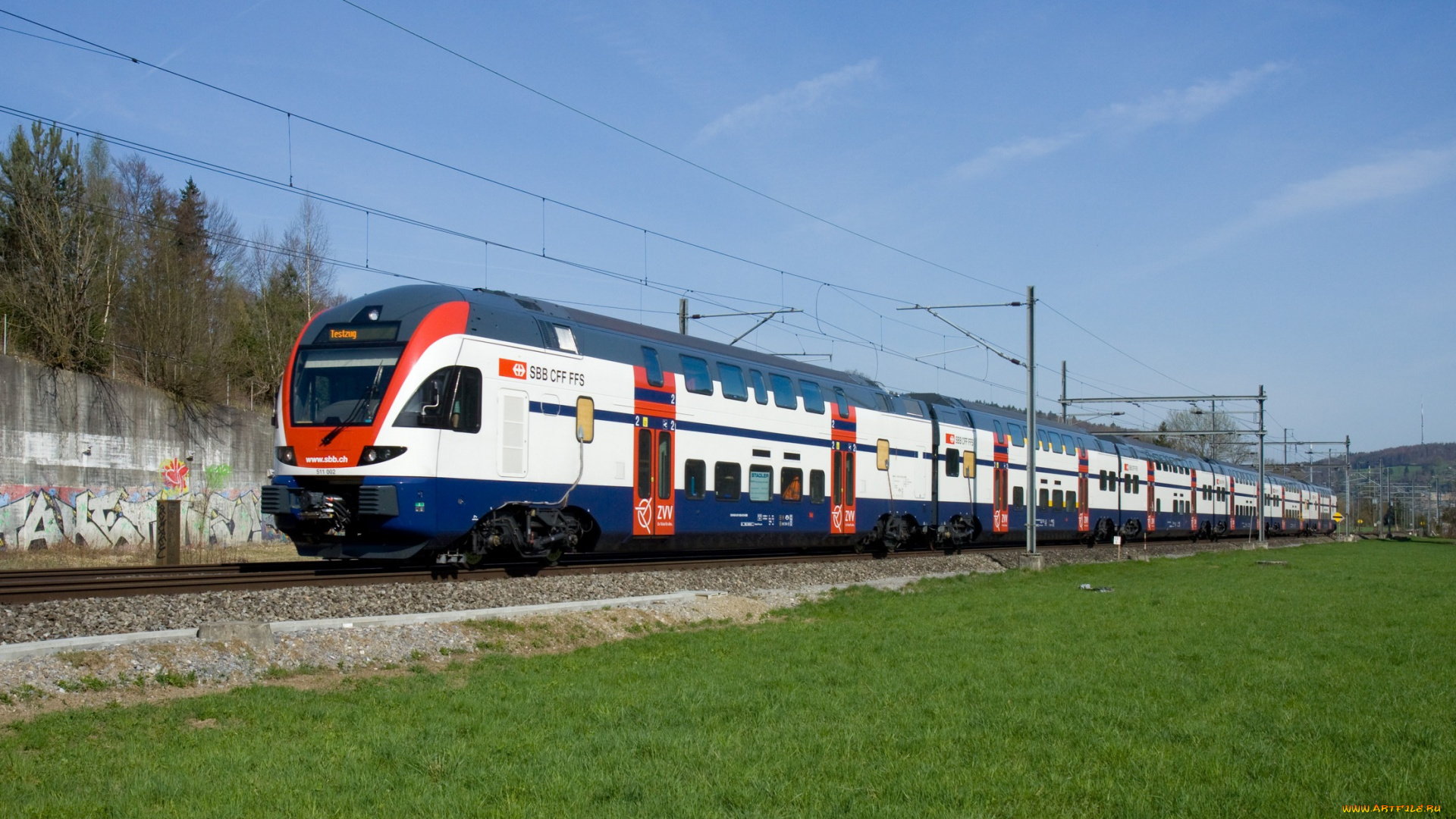 техника, поезда, лес, горы, поезд