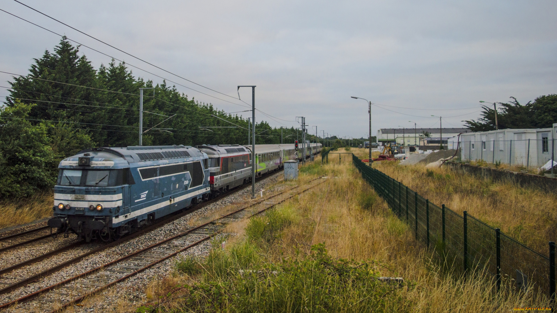 техника, поезда, локомотив, рельсы, дорога, железная, состав