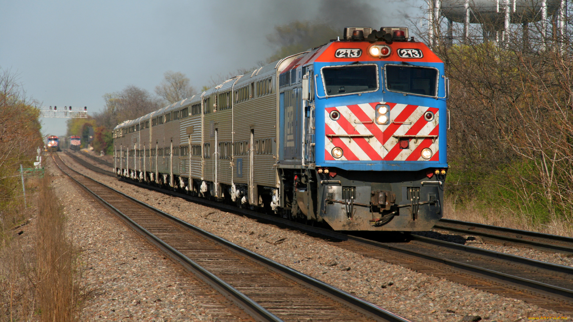 техника, поезда, локомотив, рельсы, железная, дорога, состав