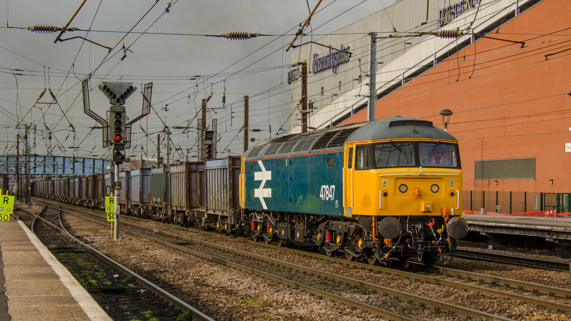 техника, поезда, рельсы, дорога, железная, состав, локомотив