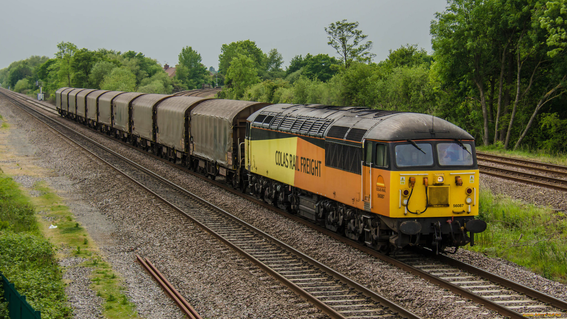 техника, поезда, железная, дорога, рельсы, локомотив, состав