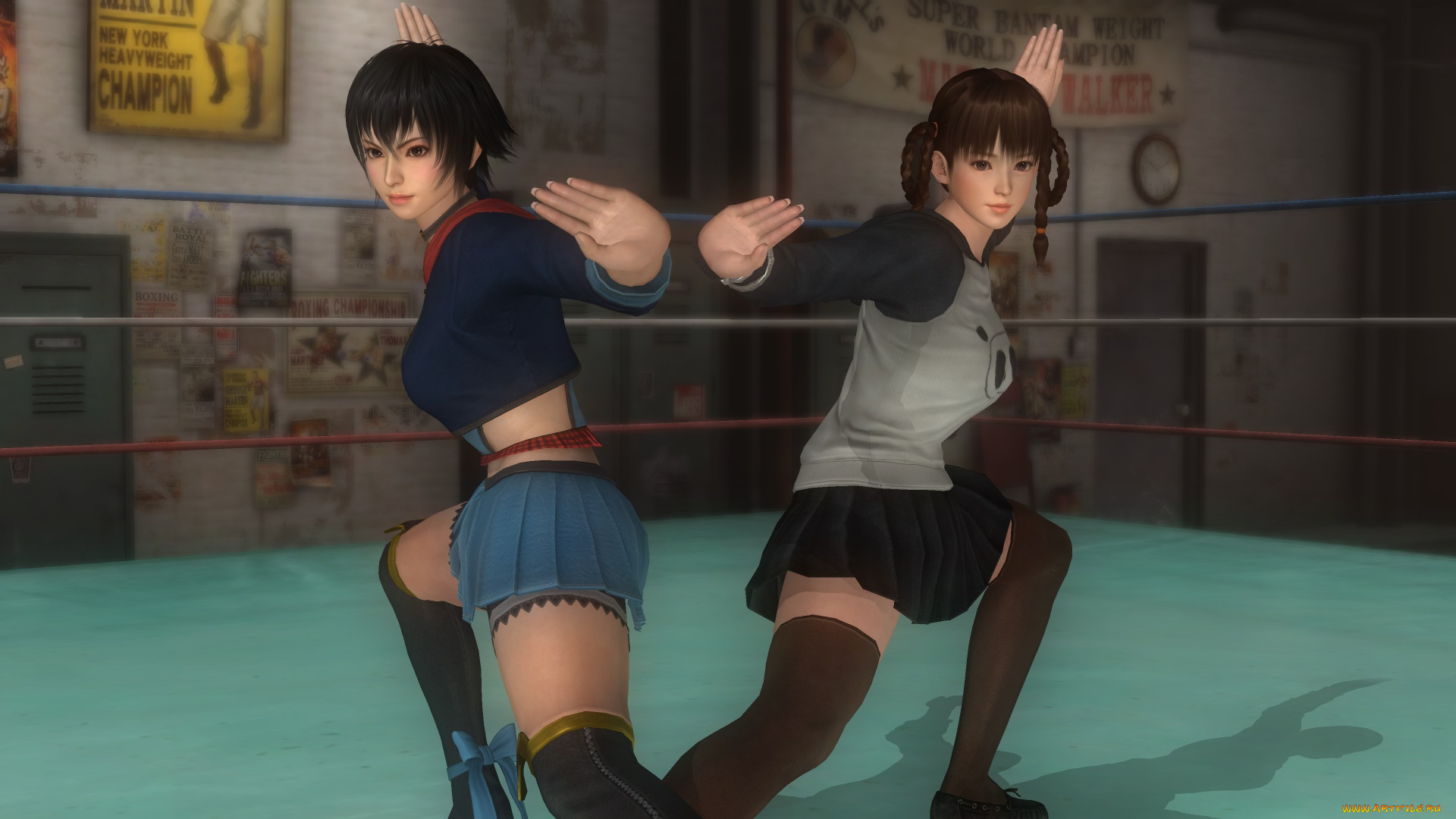 видео, игры, dead, or, alive, 5, девушки, взгляд, фон, поза