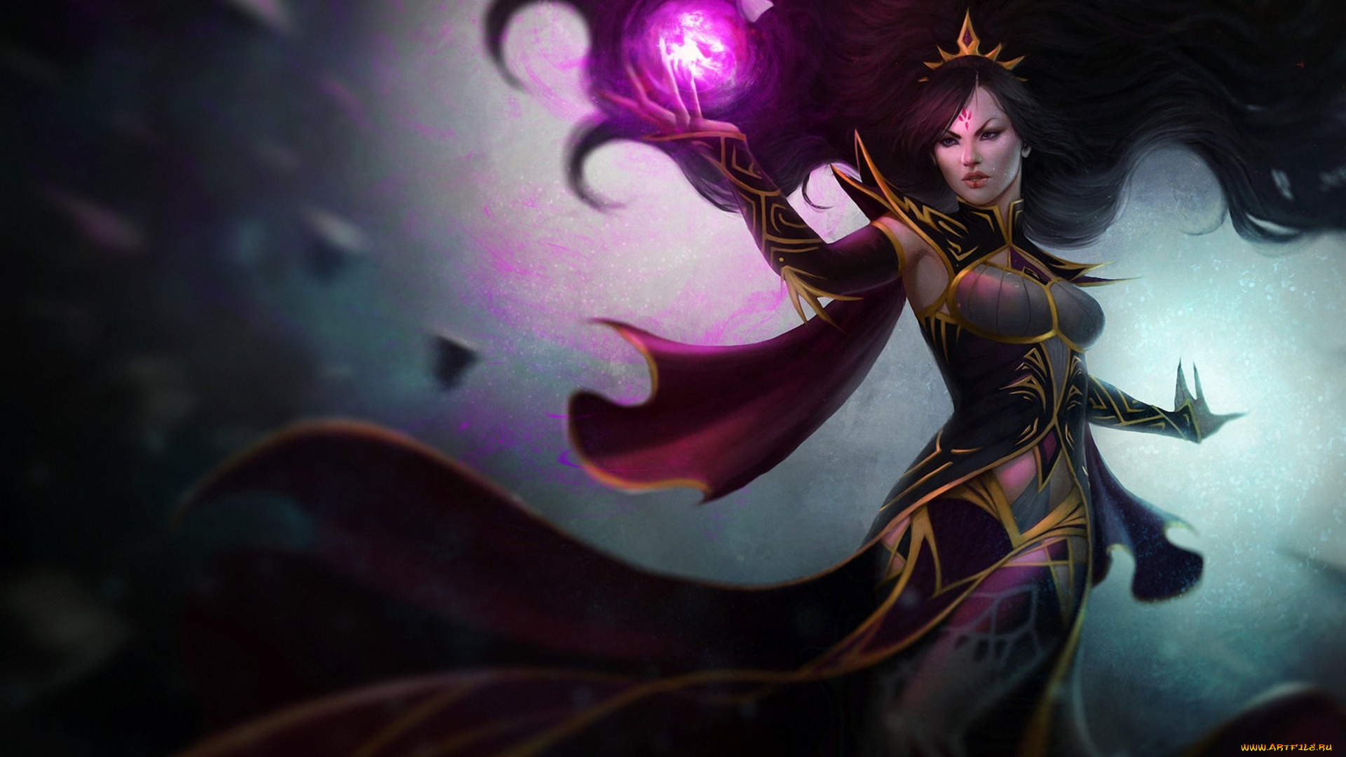 видео, игры, diablo, iii, волосы, магия, девушка, arcana, unleashed, reaper, of, souls