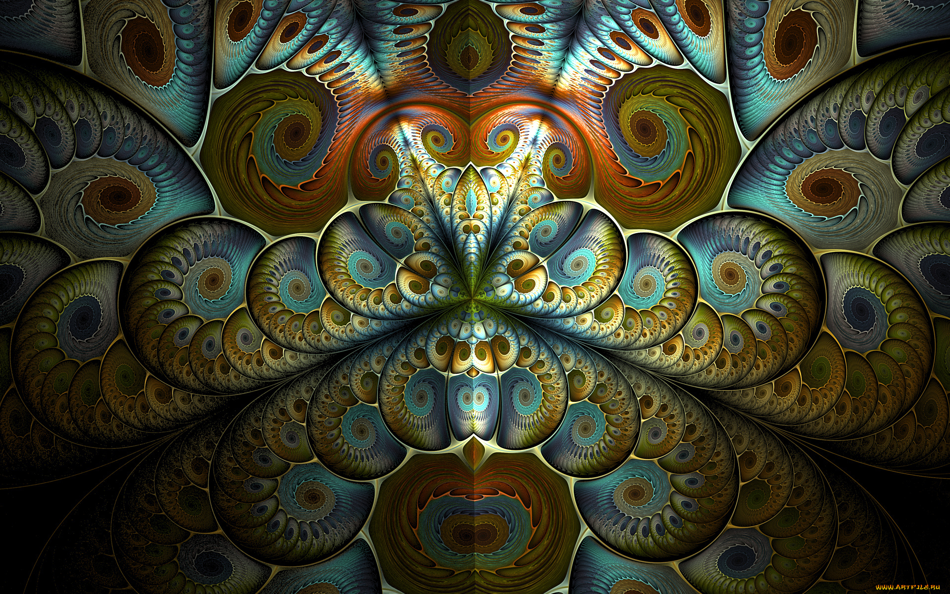 3д, графика, фракталы, , fractal, цвета, фон, узор