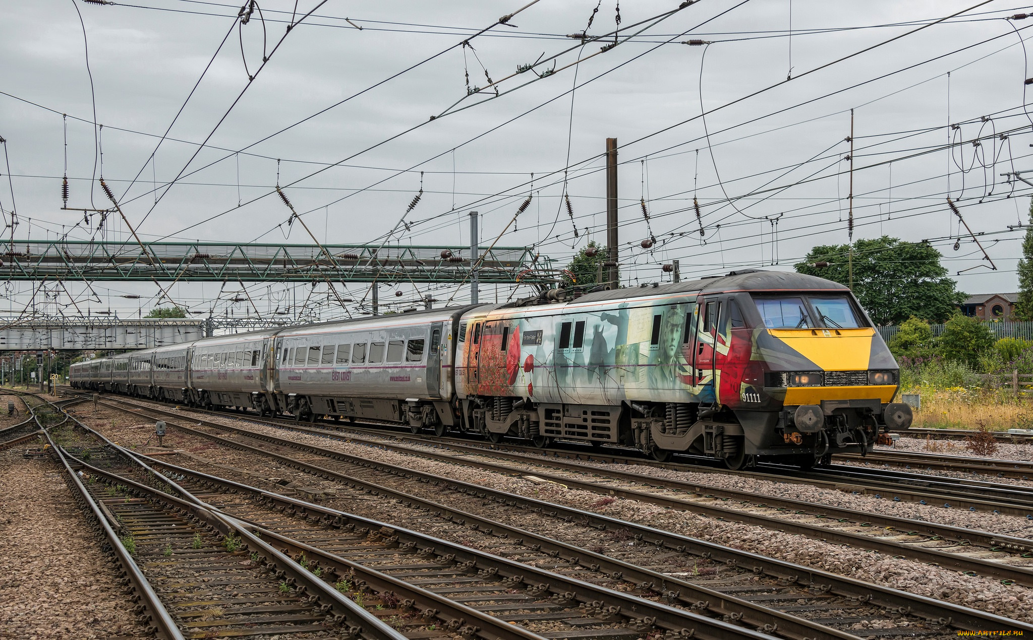 техника, электровозы, дорога, железная, локомотив, состав, рельсы