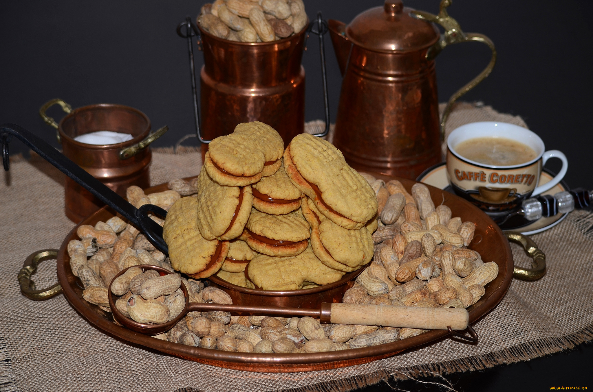 еда, пирожные, , кексы, , печенье, кофе, орехи, печенье