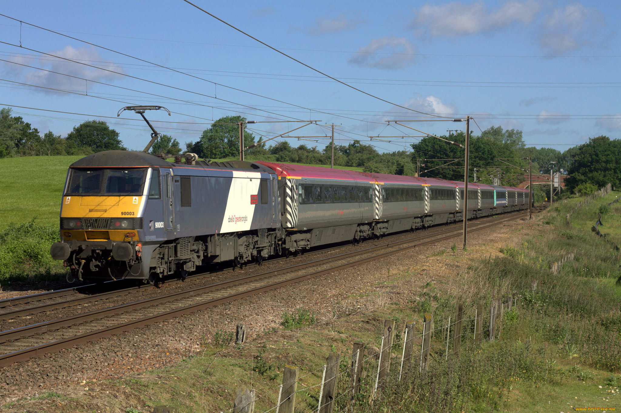 техника, электровозы, состав, локомотив, рельсы, дорога, железная