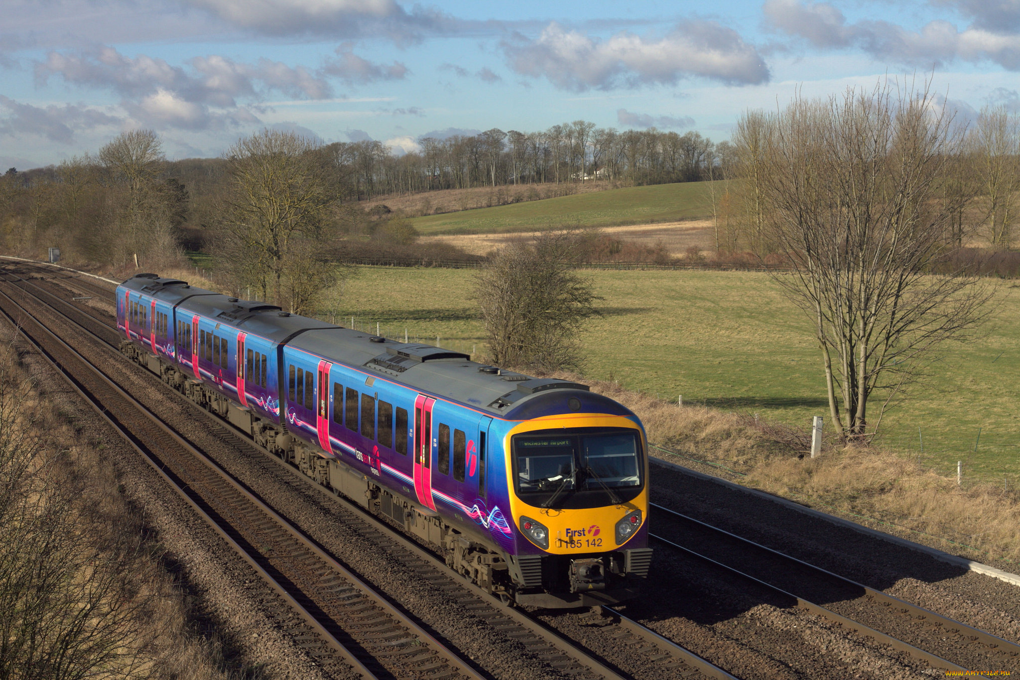 техника, поезда, локомотив, состав, рельсы, дорога, железная