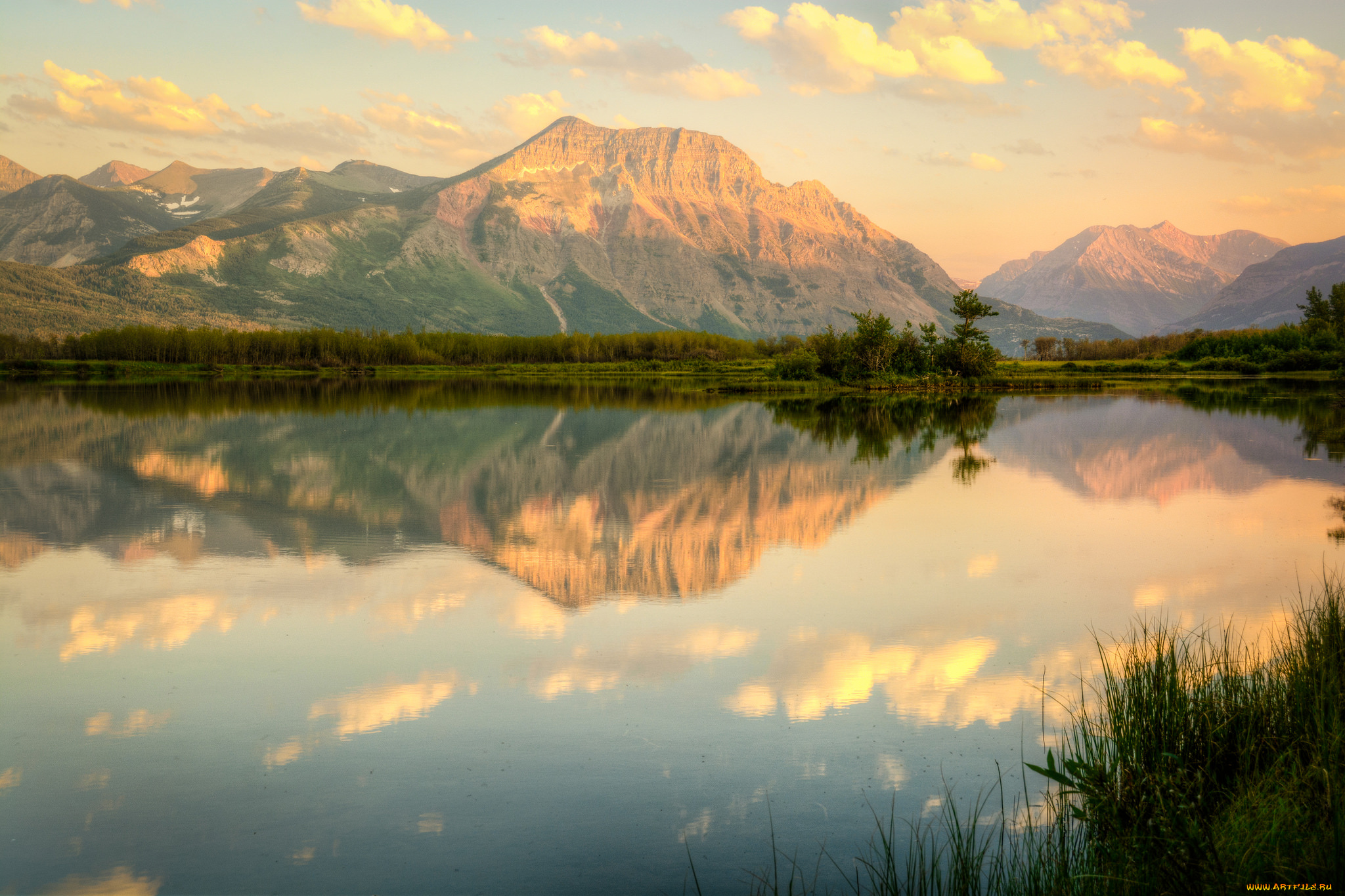 природа, реки, озера, река, лес, горы