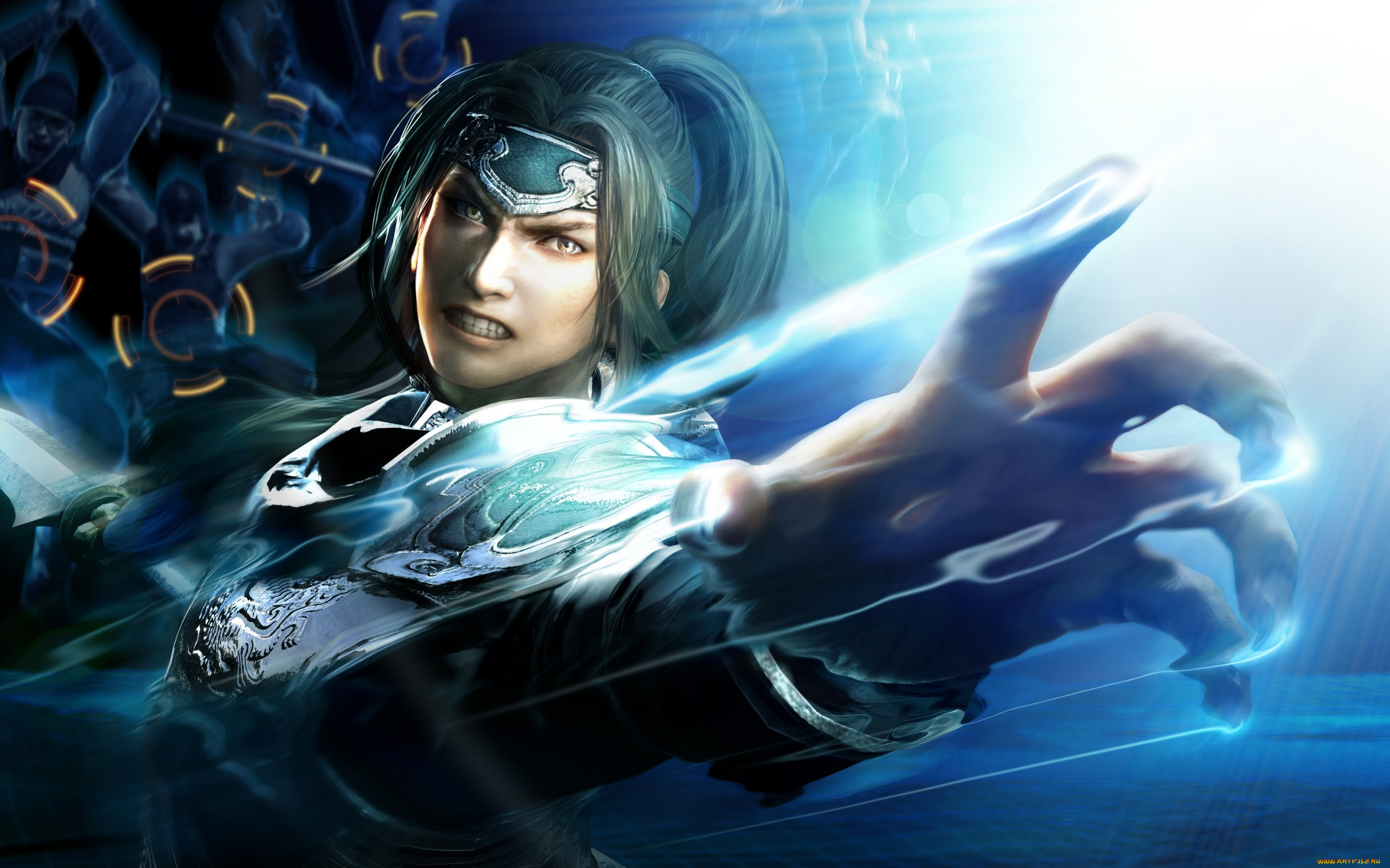 видео, игры, dynasty, warriors, рука, магия, парень, воин, dynasty, warriors, арт, враги, копье