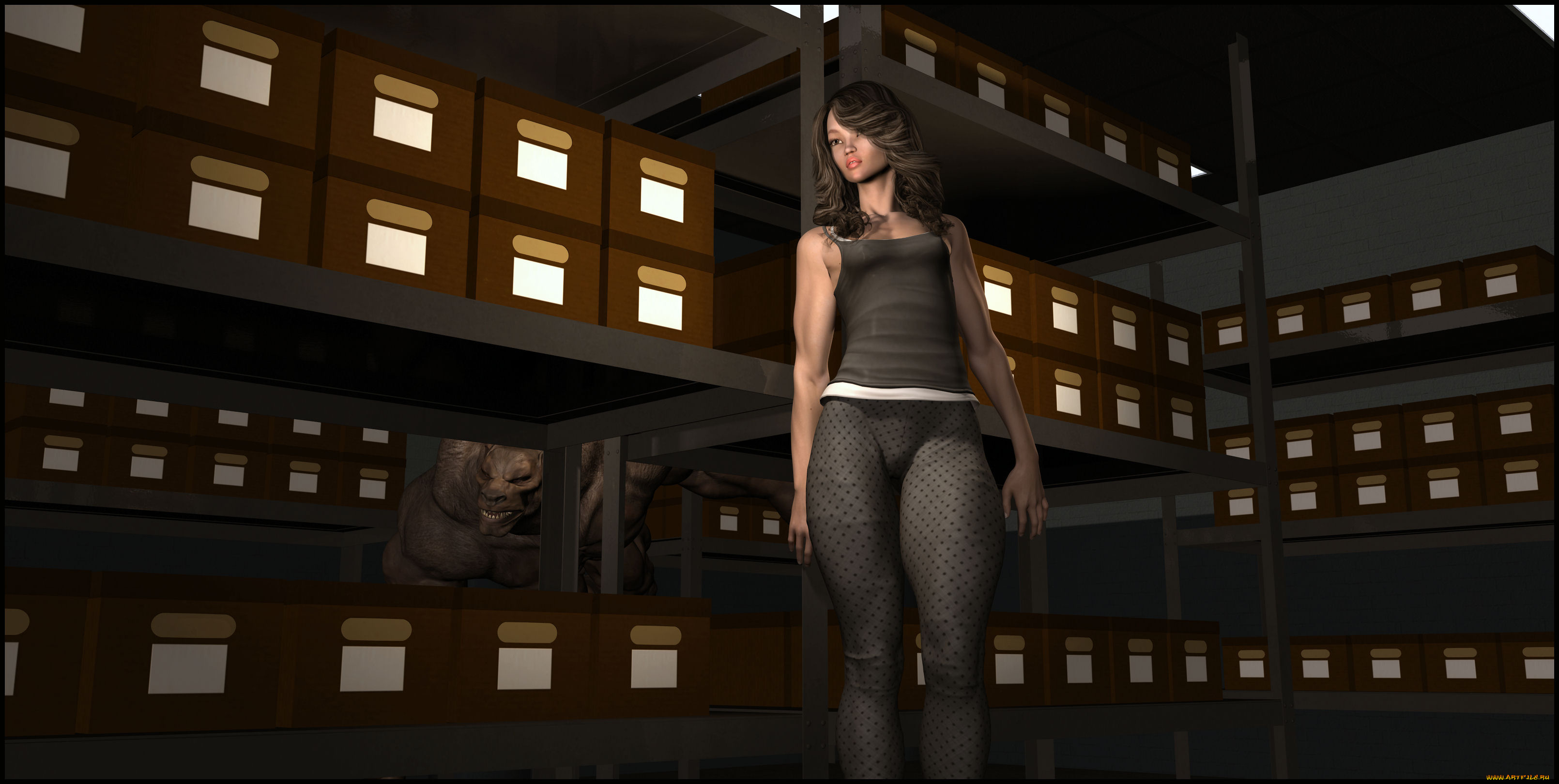 3д, графика, люди, , people, девушка, взгляд, фон