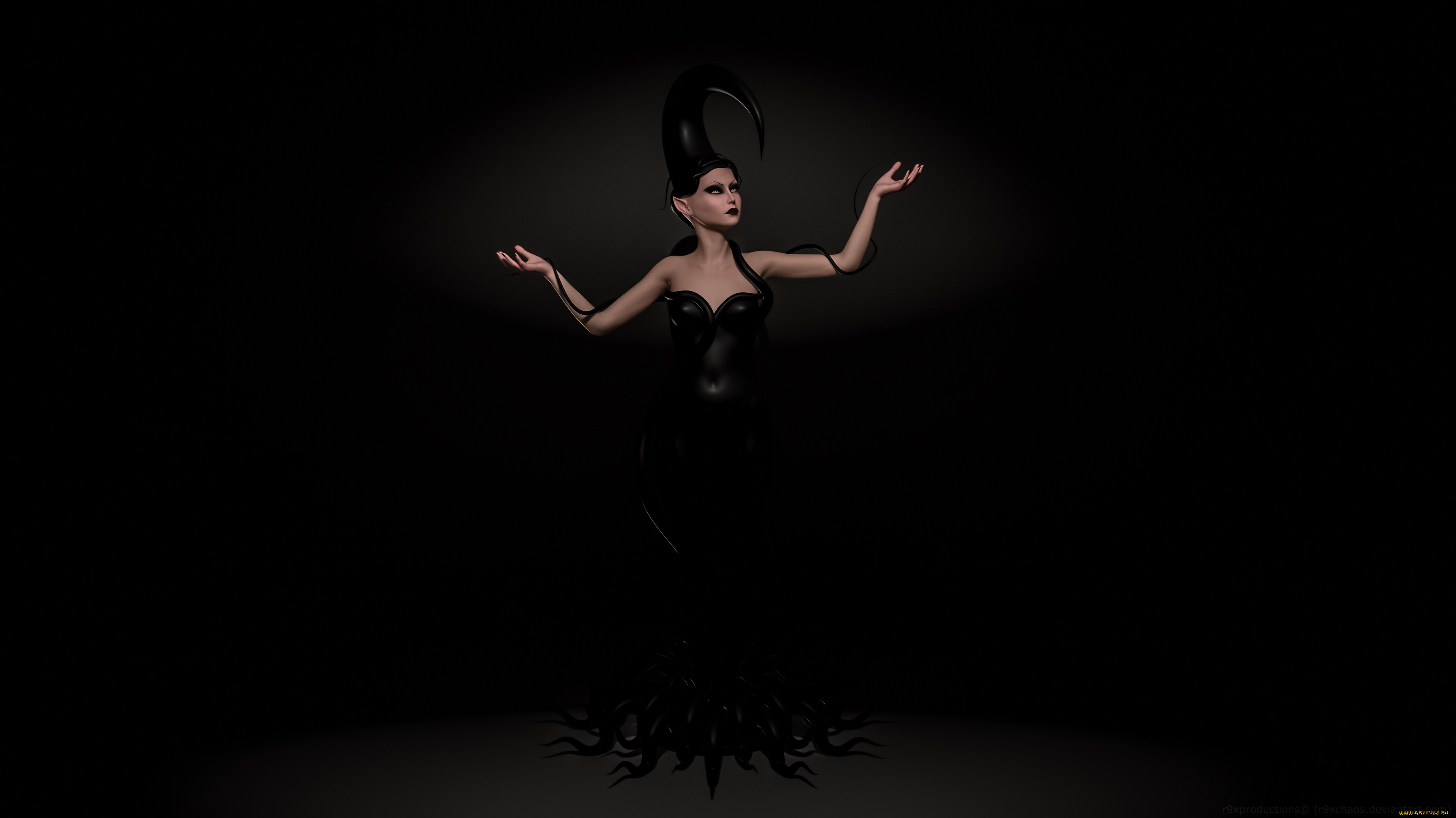 3д, графика, эльфы, , elves, эльфийка, взгляд, фон