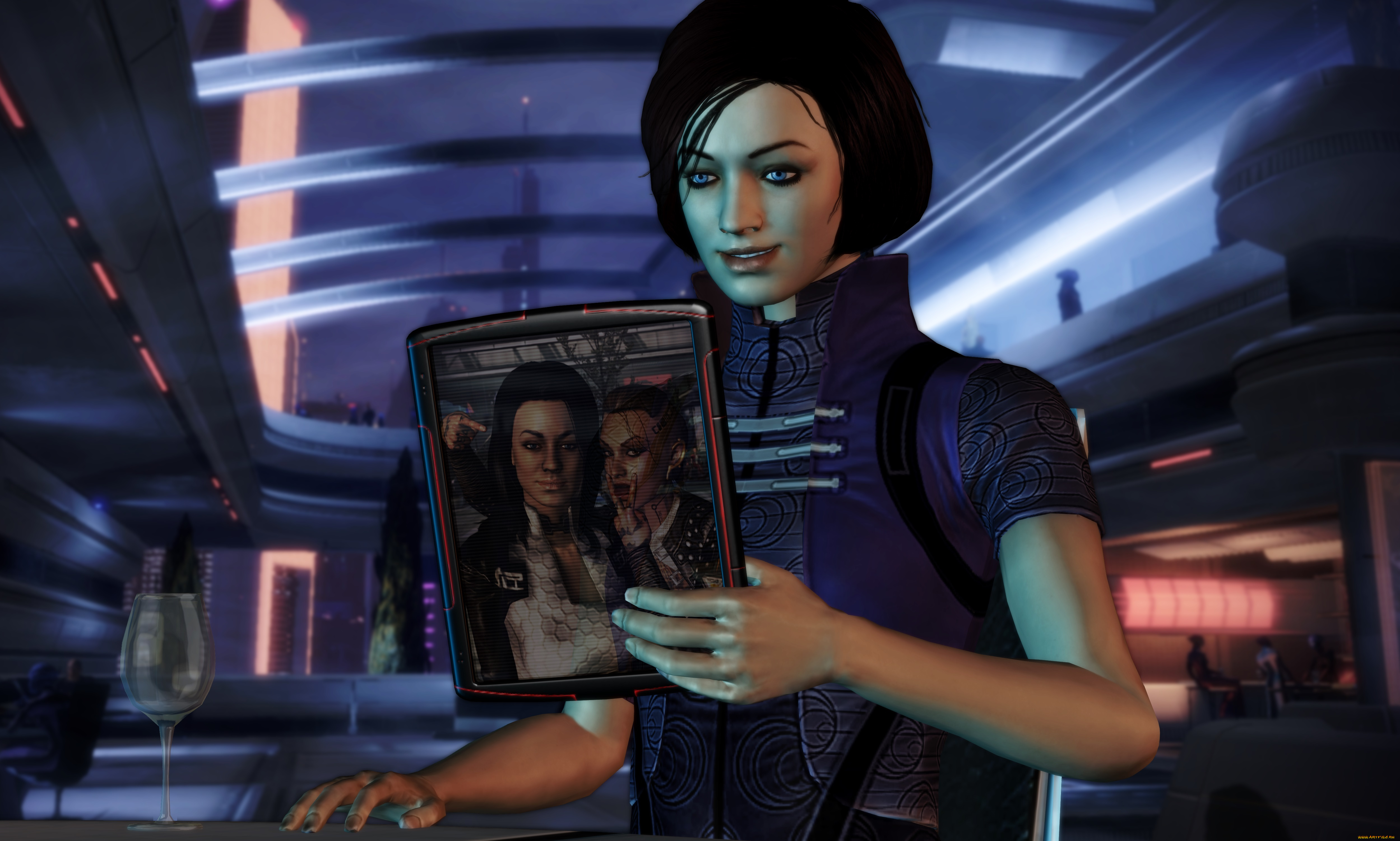 видео, игры, star, wars, девушка, взгляд, фон, улыбка