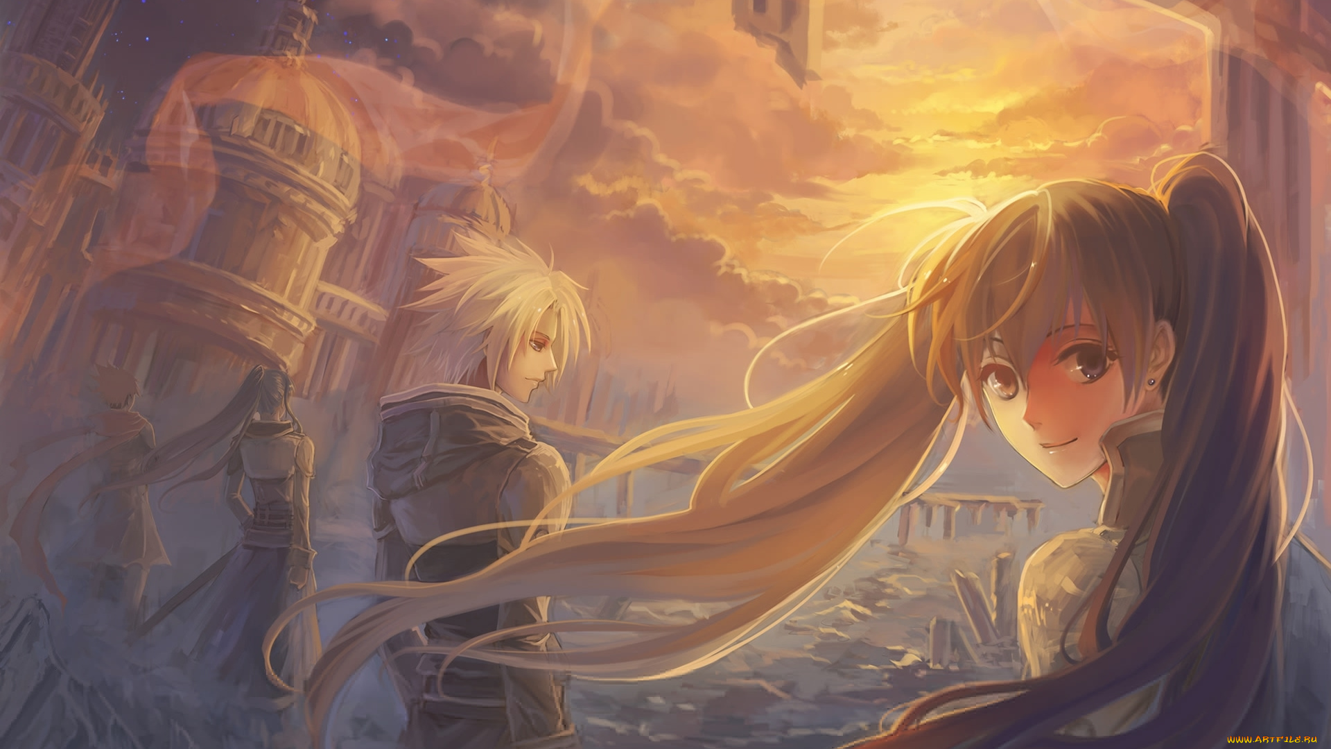 аниме, , gray-man, парень, девушка