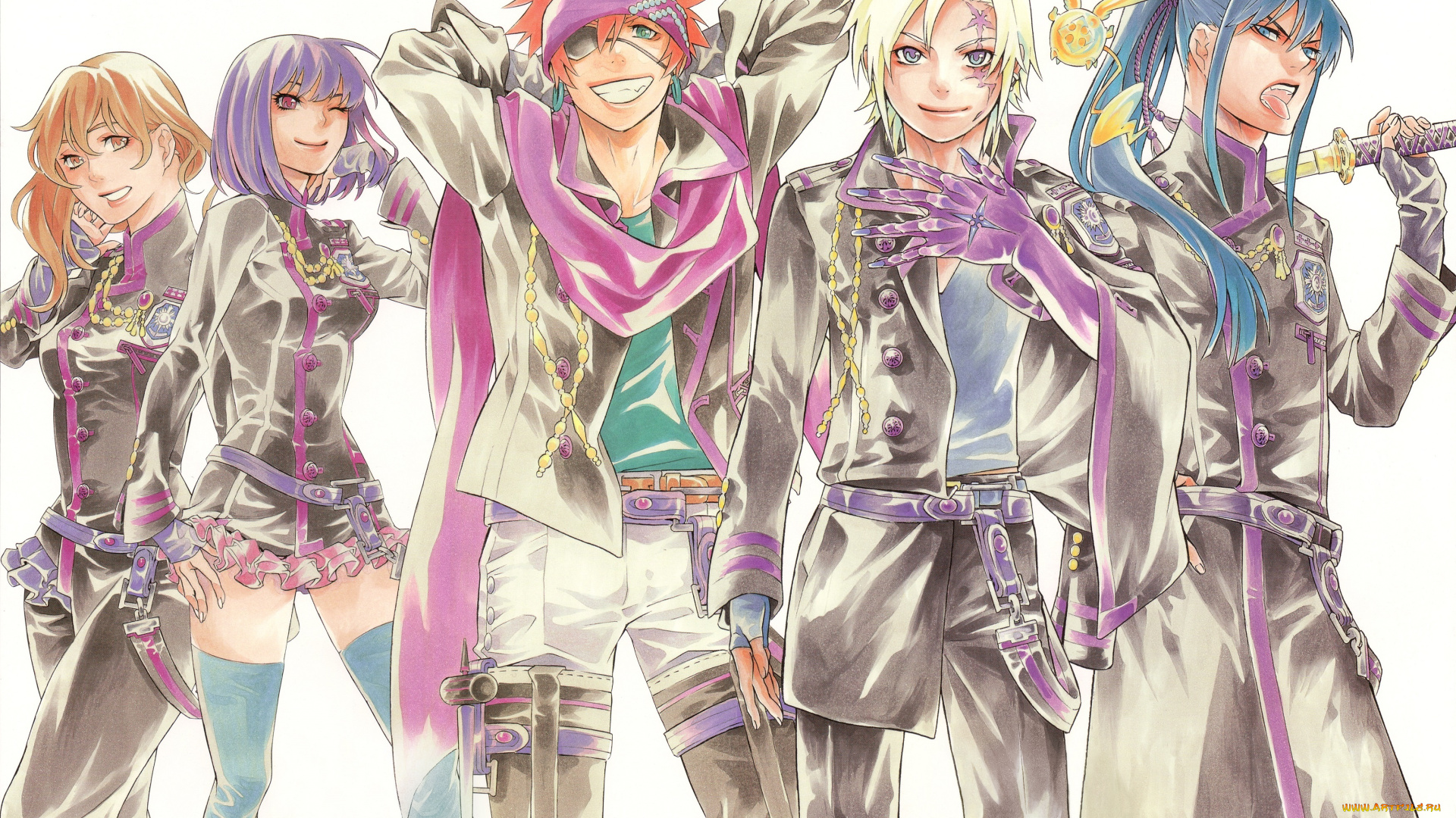 аниме, , gray-man, парни