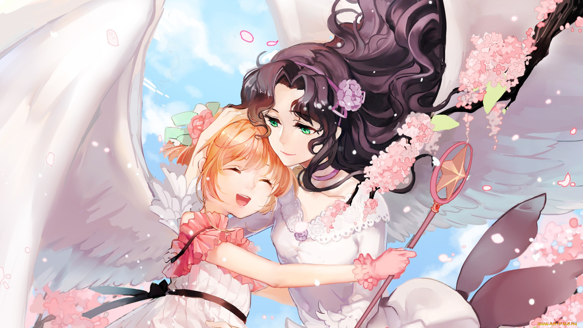 аниме, card, captor, sakura, ангелы