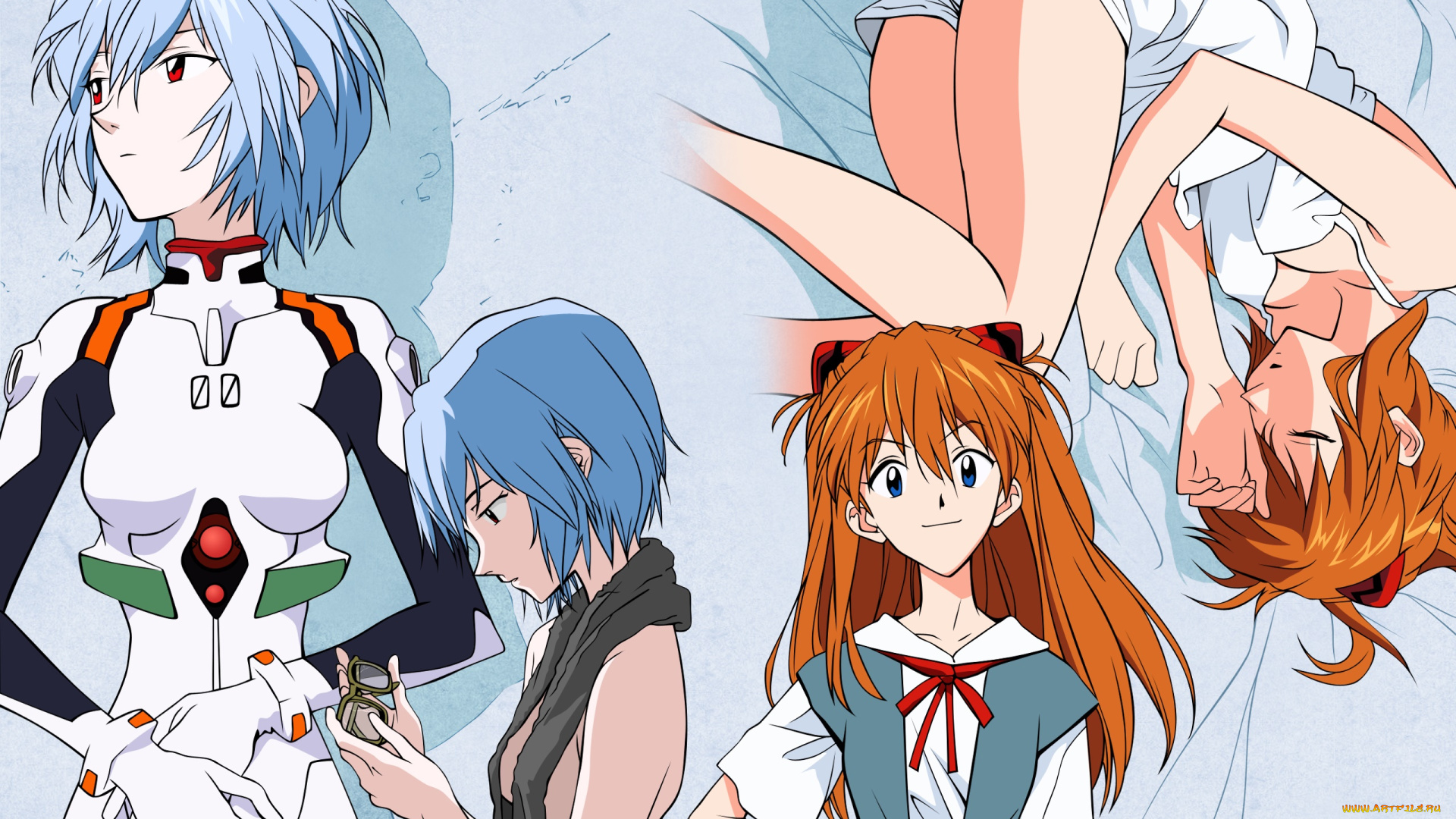 аниме, evangelion, персонажи