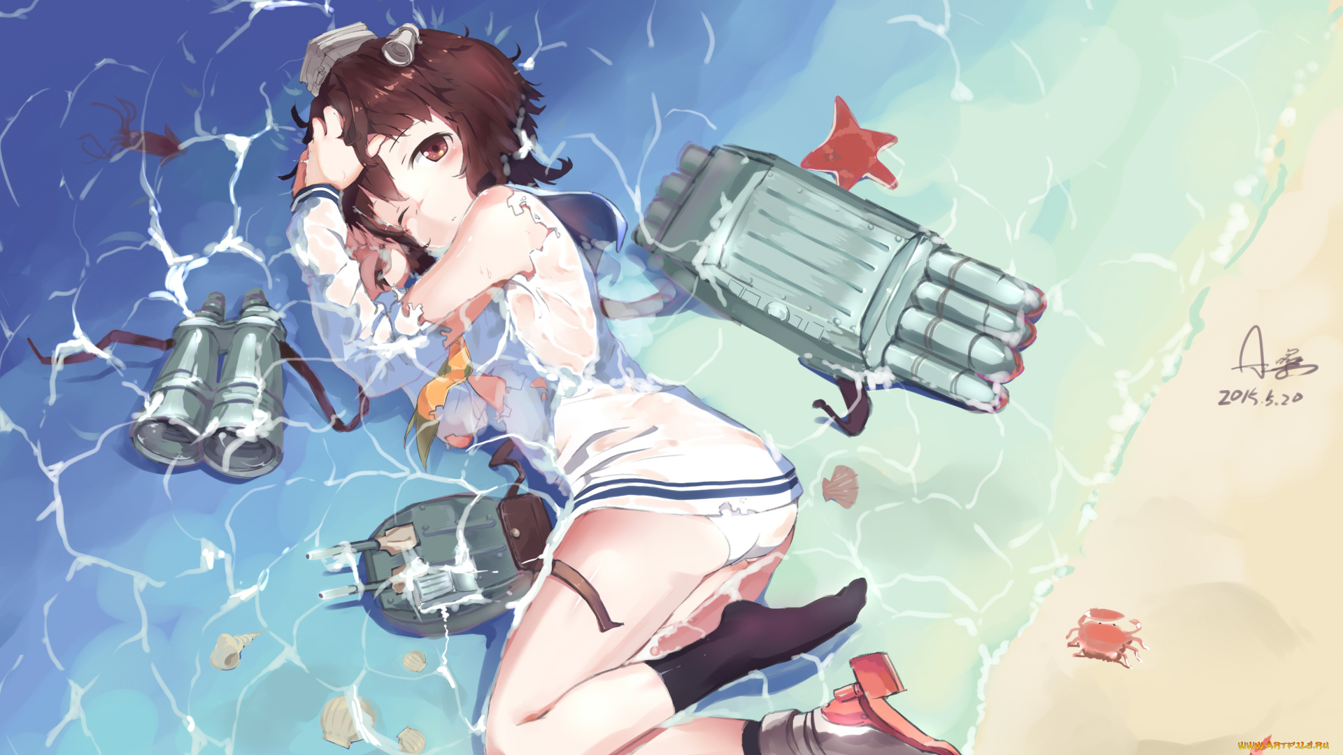 аниме, kantai, collection, девушка