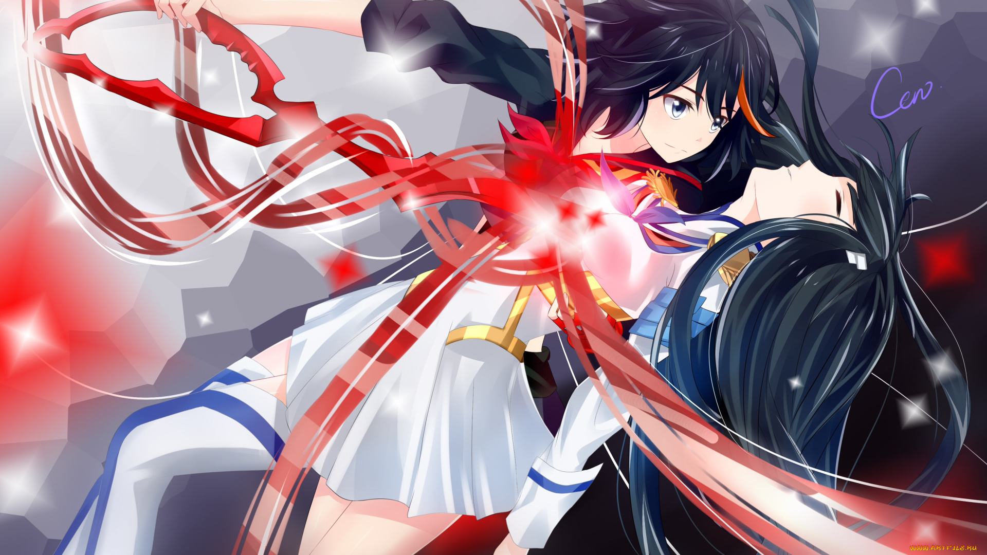 аниме, kill, la, kill, корона, греха, девушки, круши, кромсай