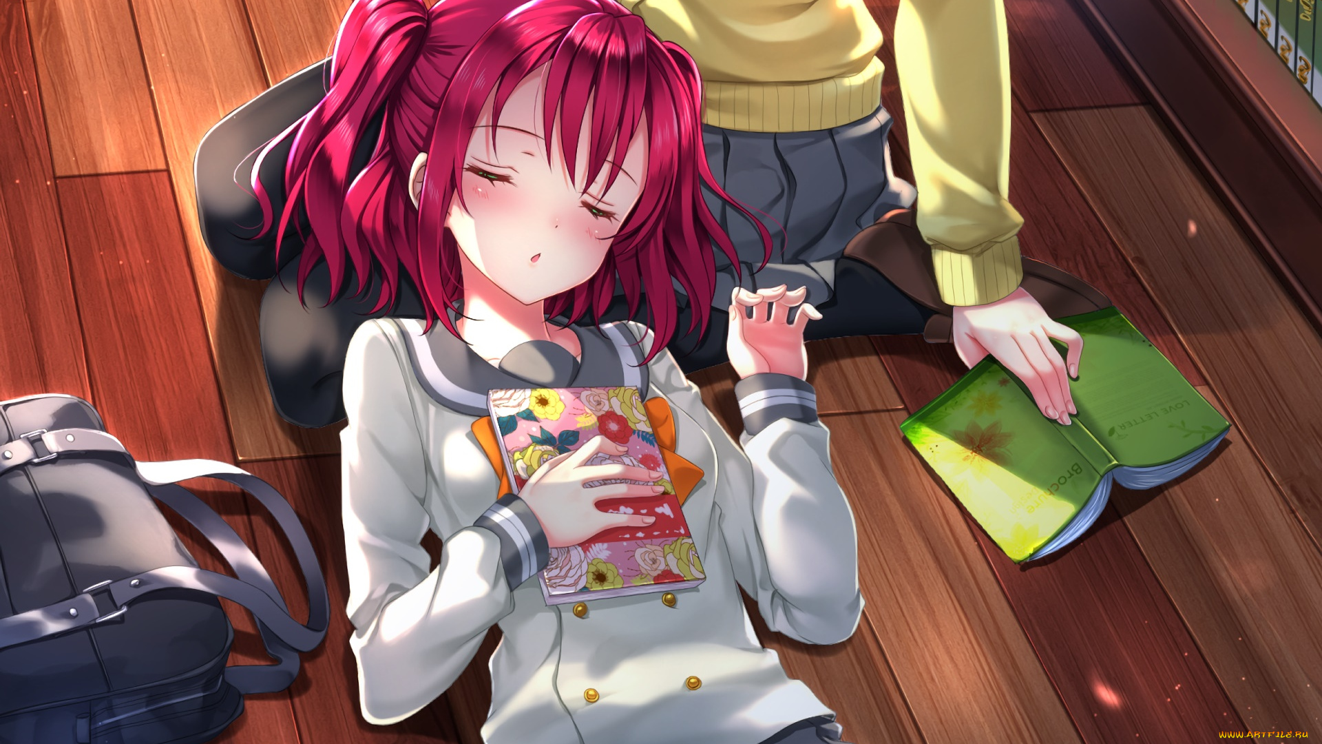 аниме, love, live, , school, idol, project, фон, взгляд, девушка