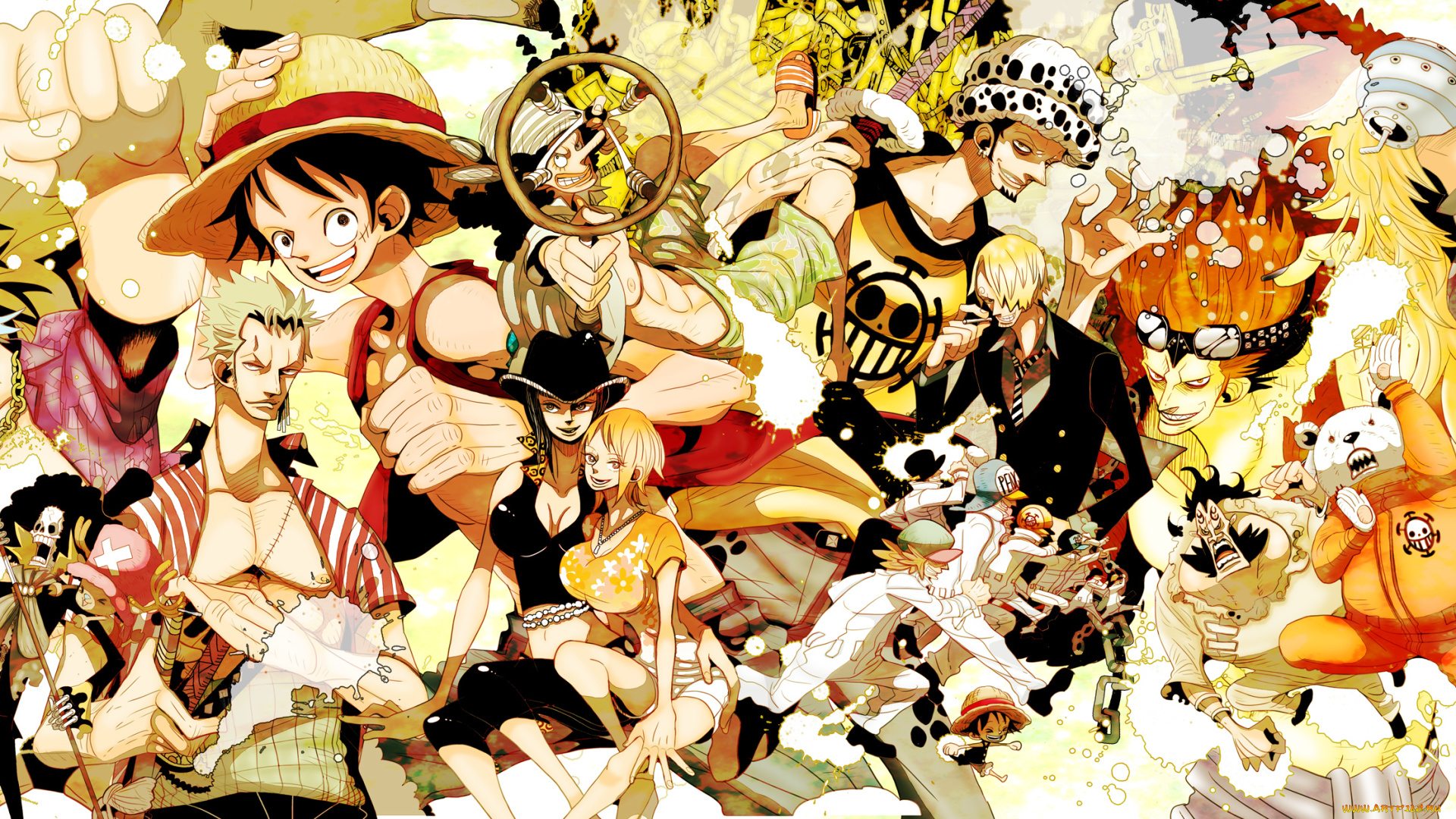 аниме, one, piece, персонажи