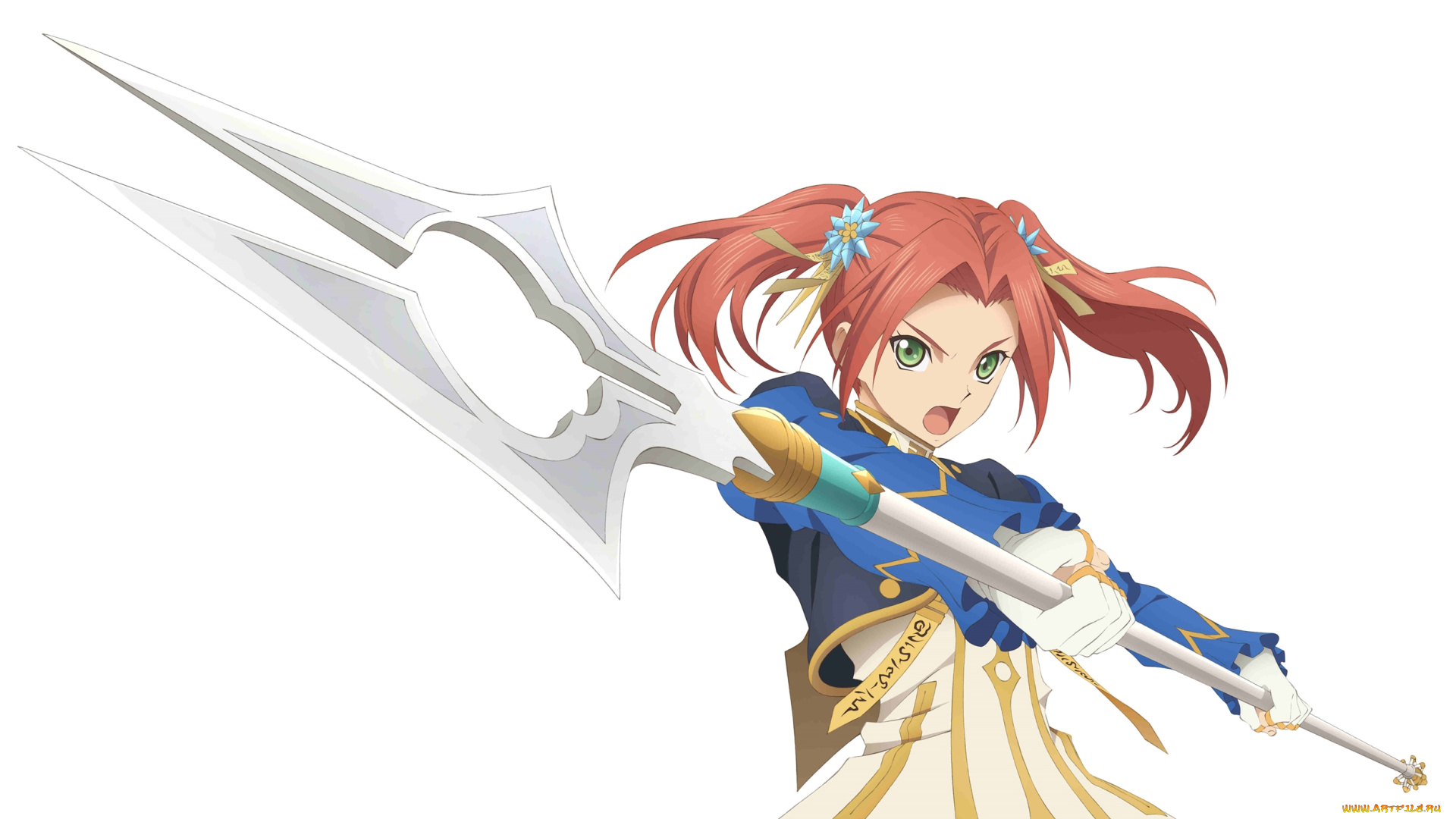 аниме, оружие, , техника, , технологии, девушка, копьё