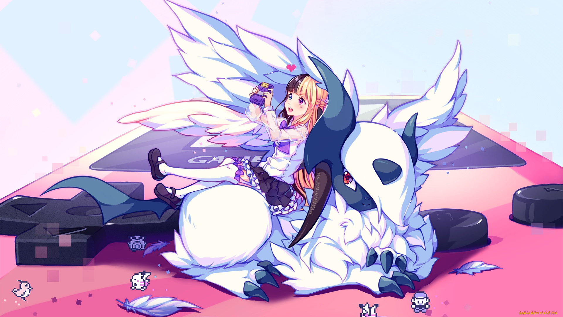 аниме, pokemon, фон, взгляд, девушка