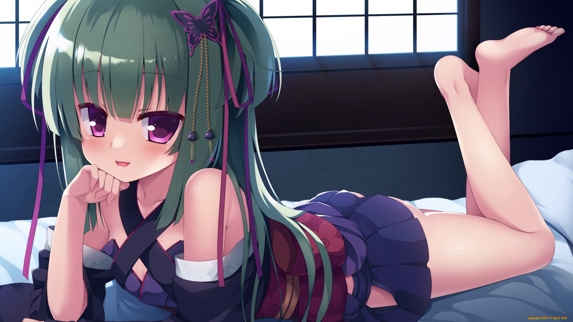 аниме, senren, banka, девушка