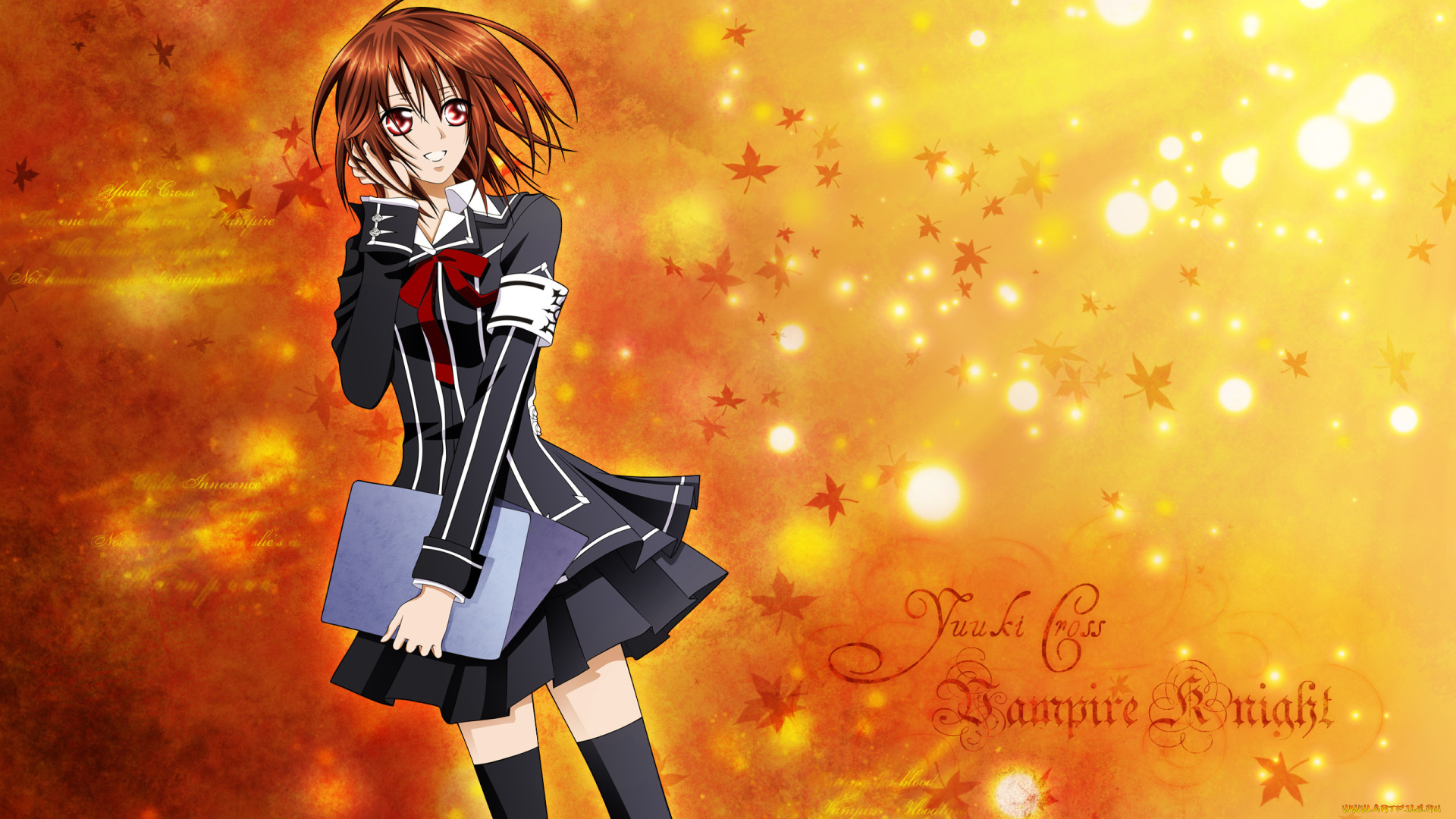 аниме, vampire, knight, девушка