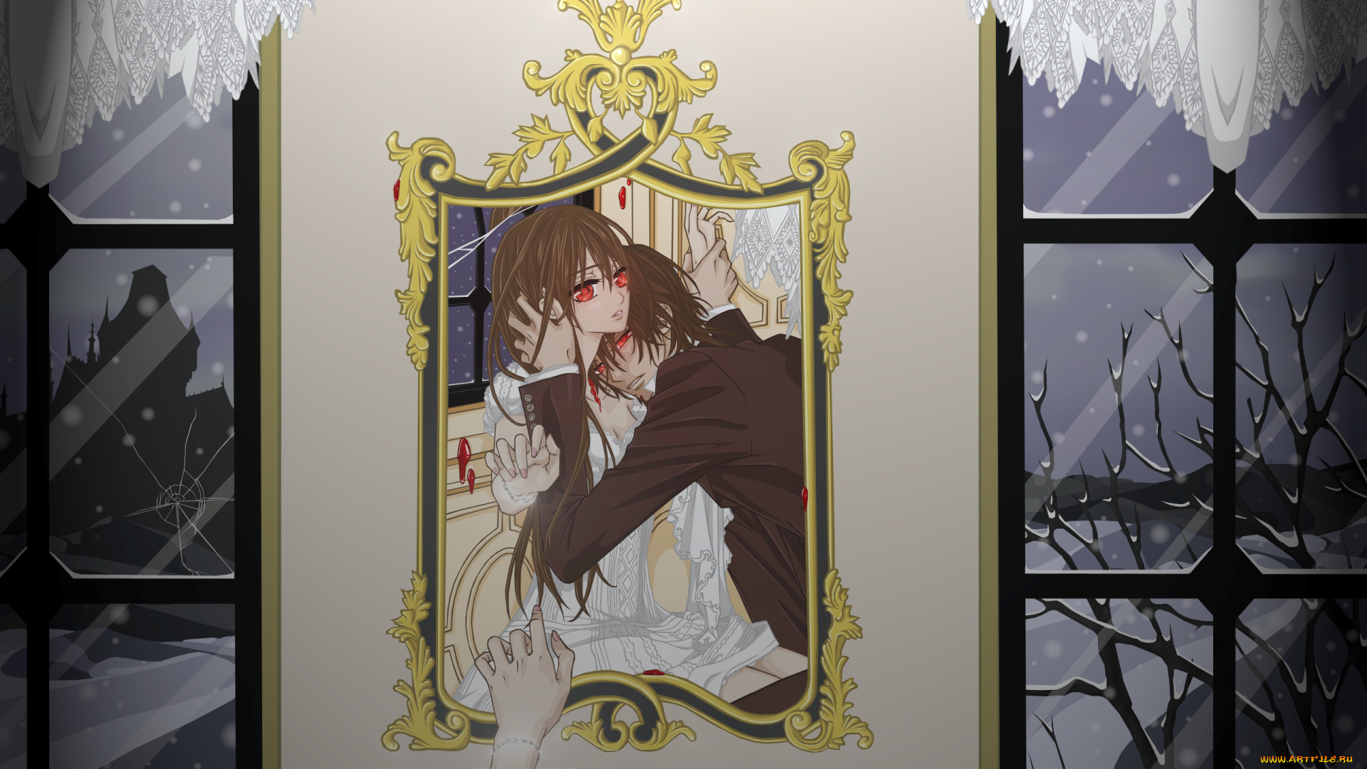 аниме, vampire, knight, картина