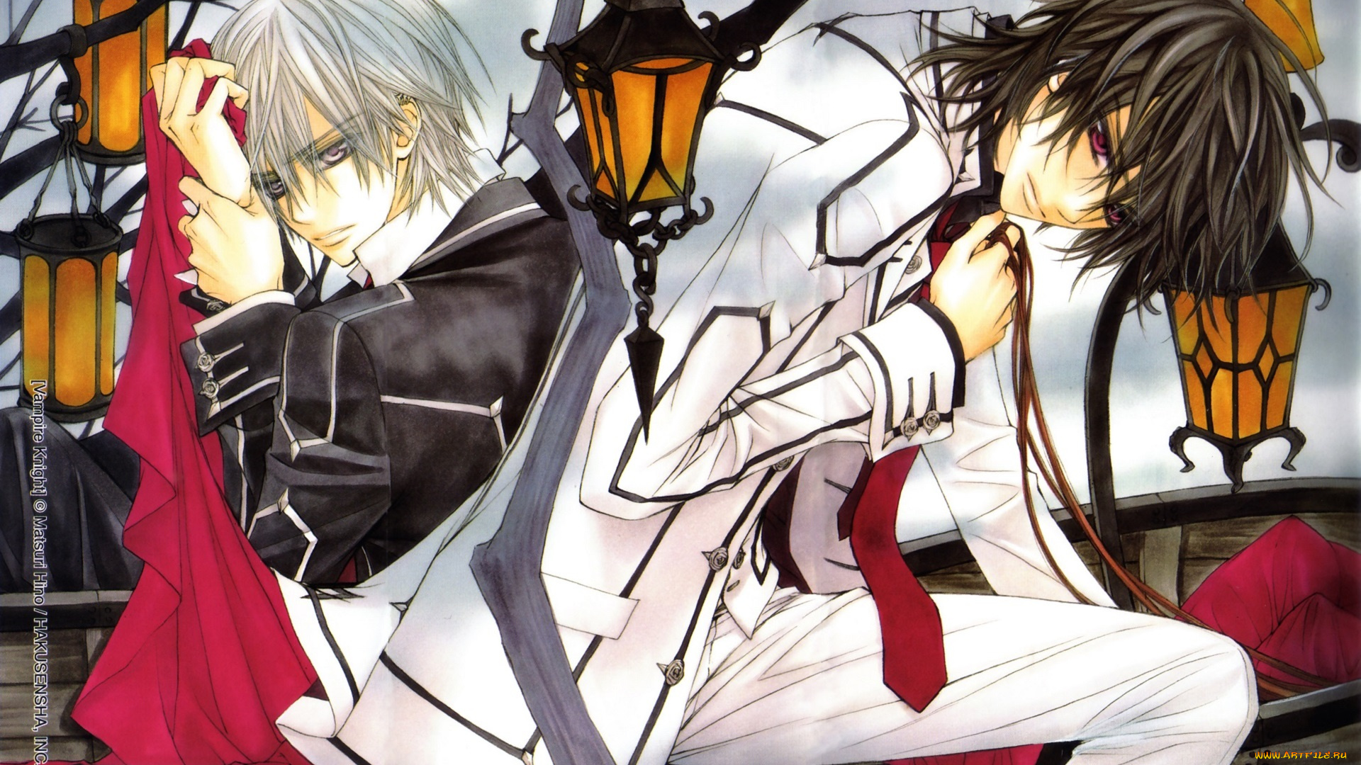 аниме, vampire, knight, парни