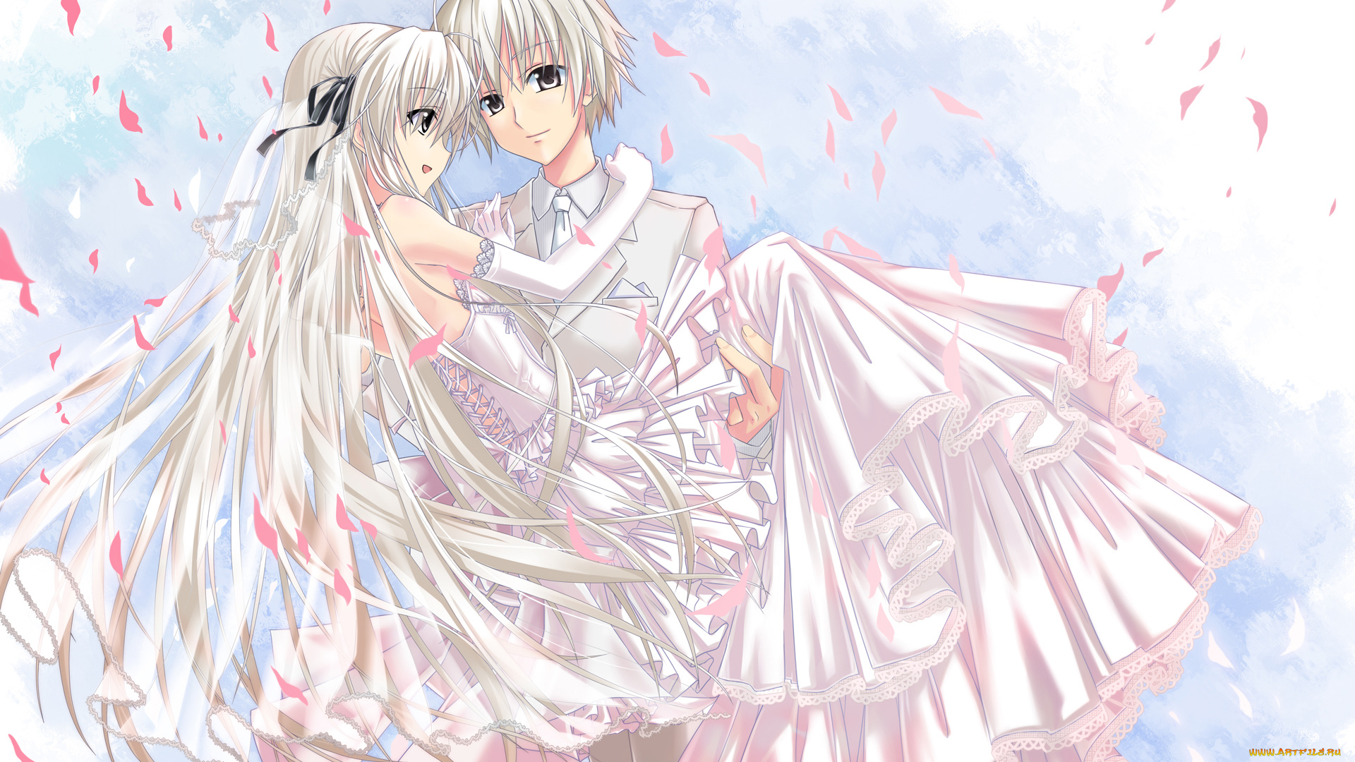 аниме, yosuga, no, sora, пара