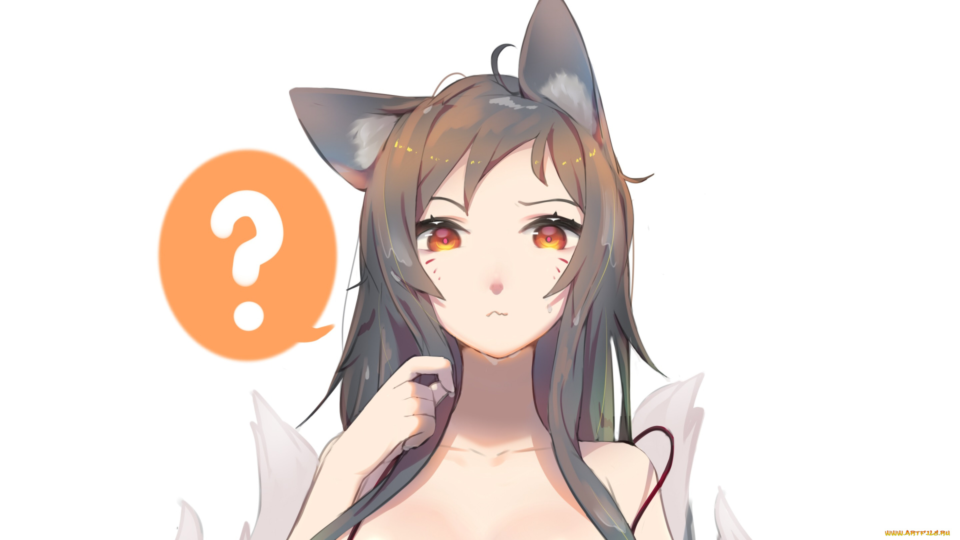 аниме, животные, , существа, девушка