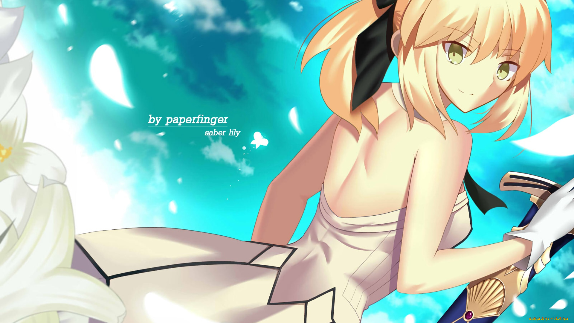 fate, grand, order, аниме, stay, night, фон, взгляд, девушка