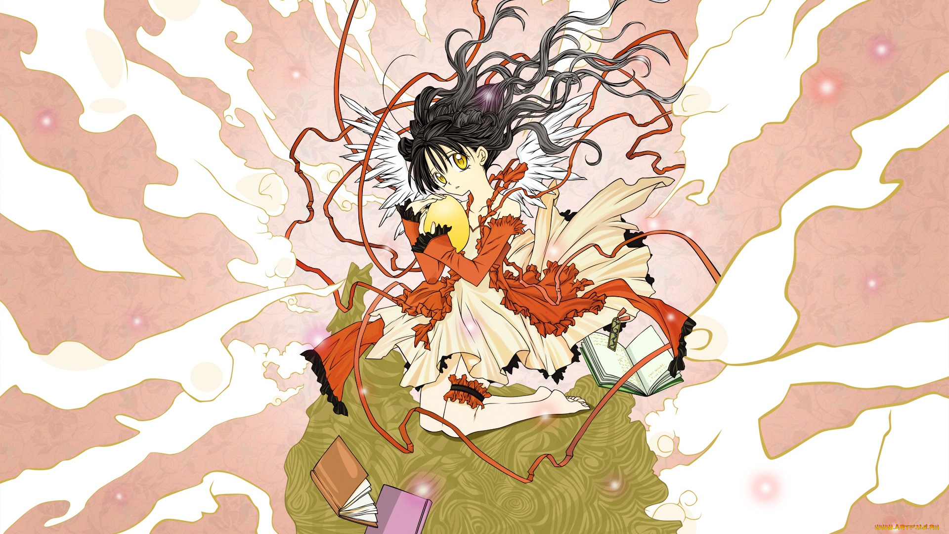 full, metal, panic, аниме, full, moon, wo, sagashite, фон, взгляд, девушка