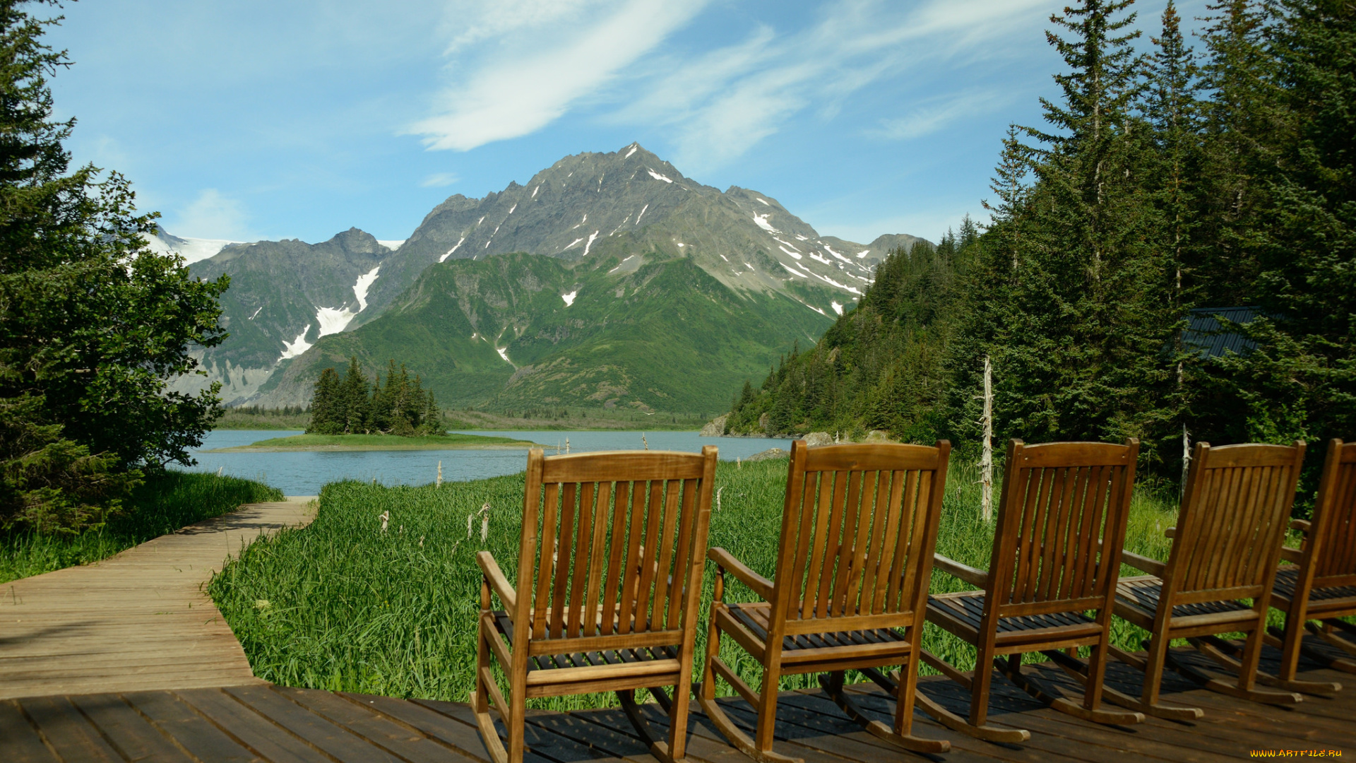 природа, реки, озера, река, лес, горы