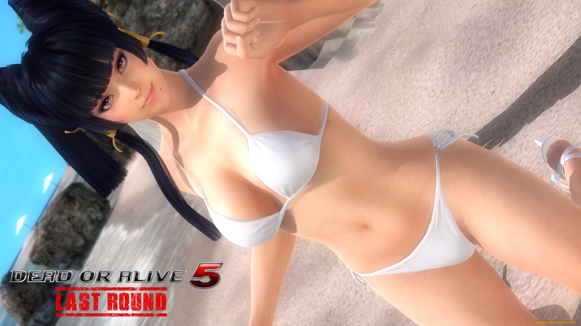 видео, игры, dead, or, alive, 5, взгляд, девушка, фон