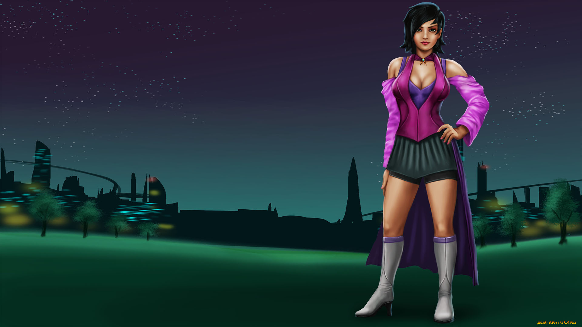 yargis, -, space, melee, видео, игры, взгляд, девушка, фон