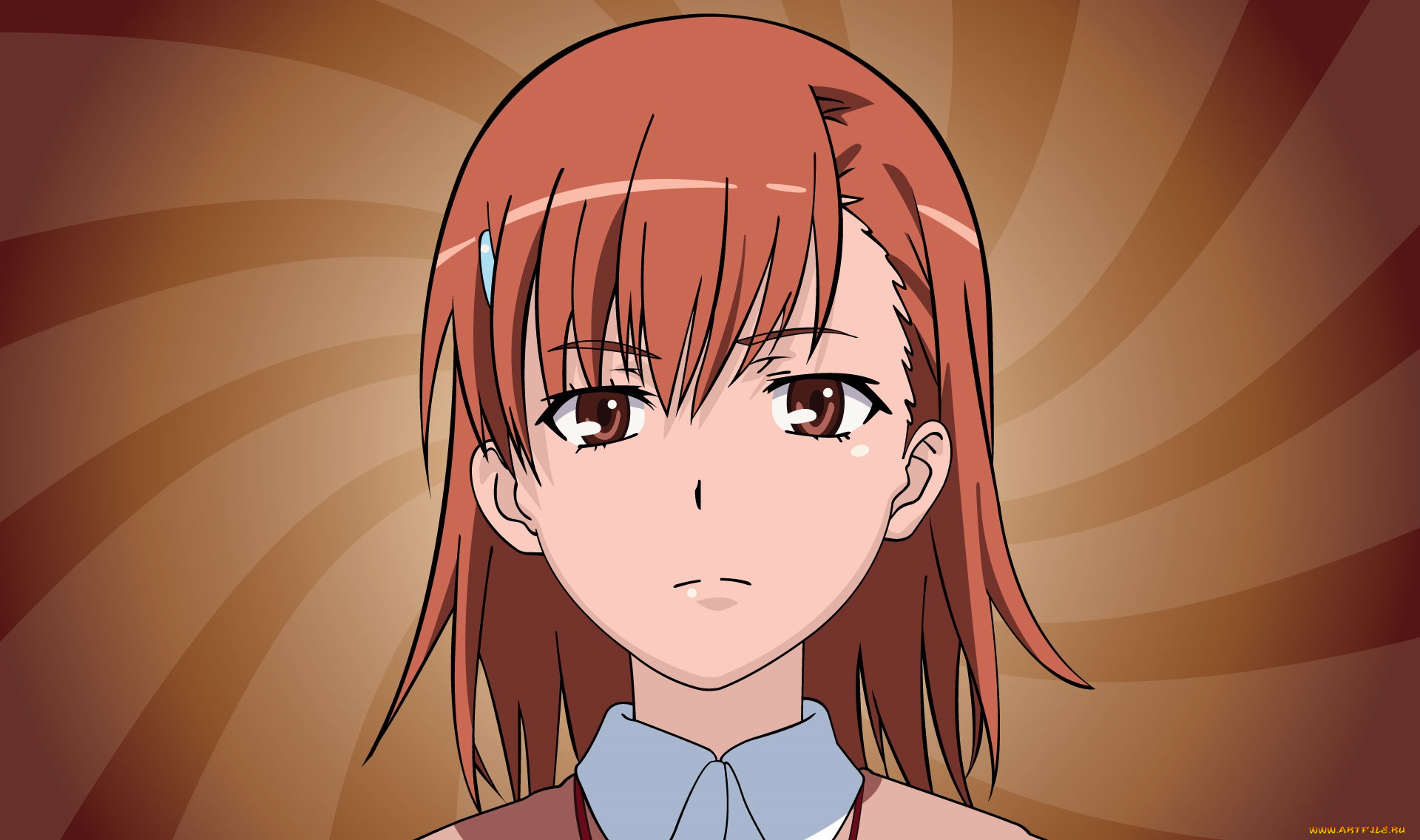 to, aru, kagaku, no, railgun, аниме, девушка, взгляд, фон